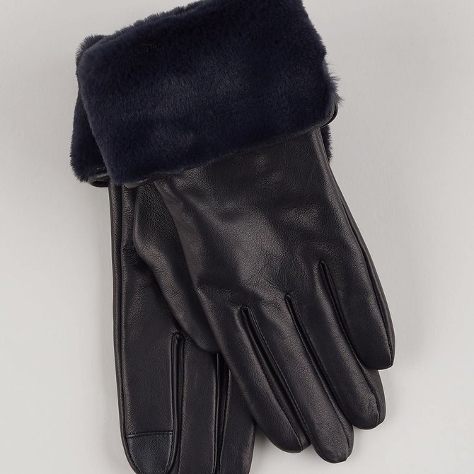 Faux Fur Cuff Tech Gloves, The Clothing Cove