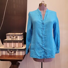 Dunnes blue Irish linen shirt sz MEDIUM