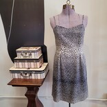 Ann Taylor Loft blue/wht spot dress sz TWO