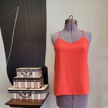 unknown orange/pink reversible camisole sz MEDIUM