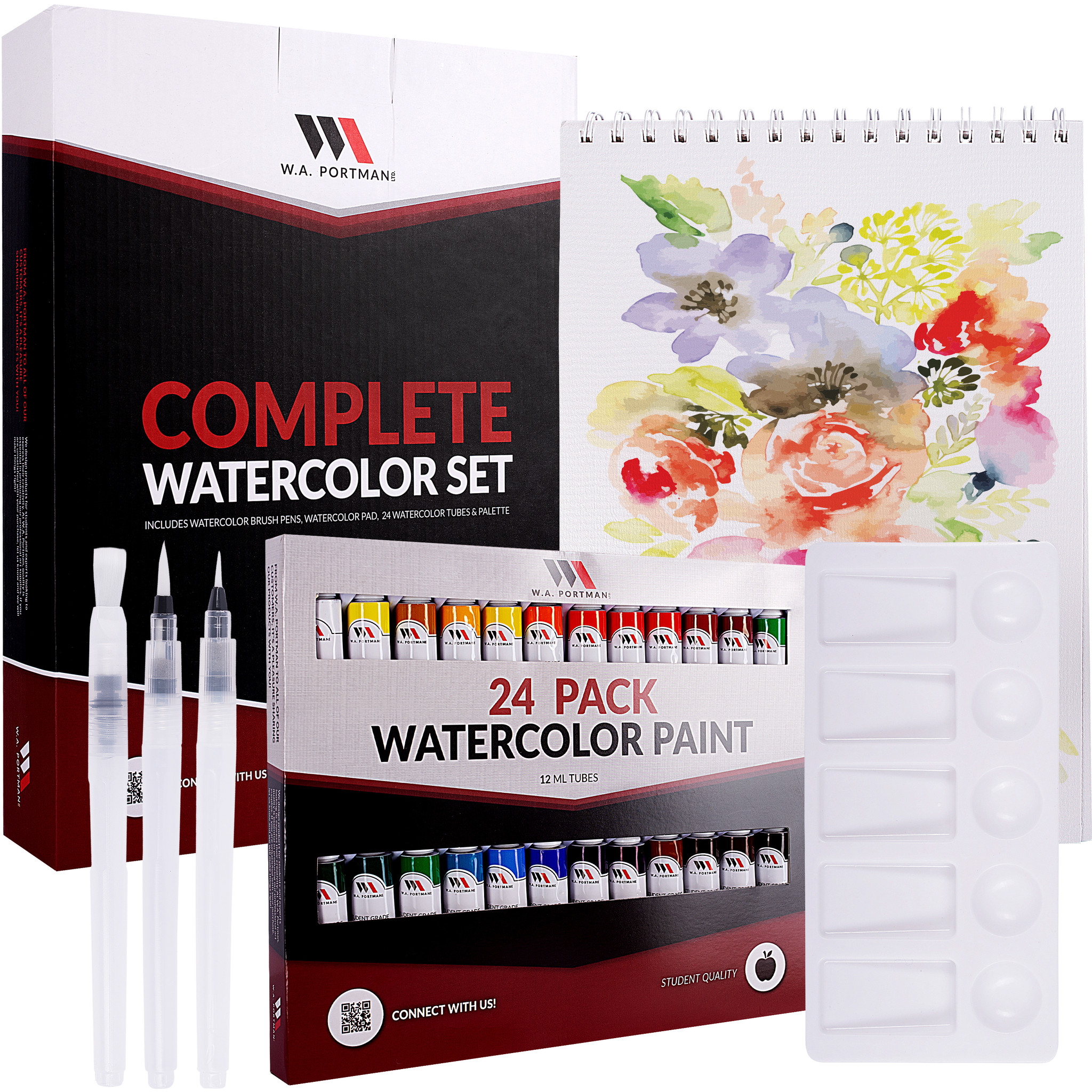 W.A. Portman Complete Watercolor Kit 29pc W.A. Portman Complete Watercolor Kit 29pc