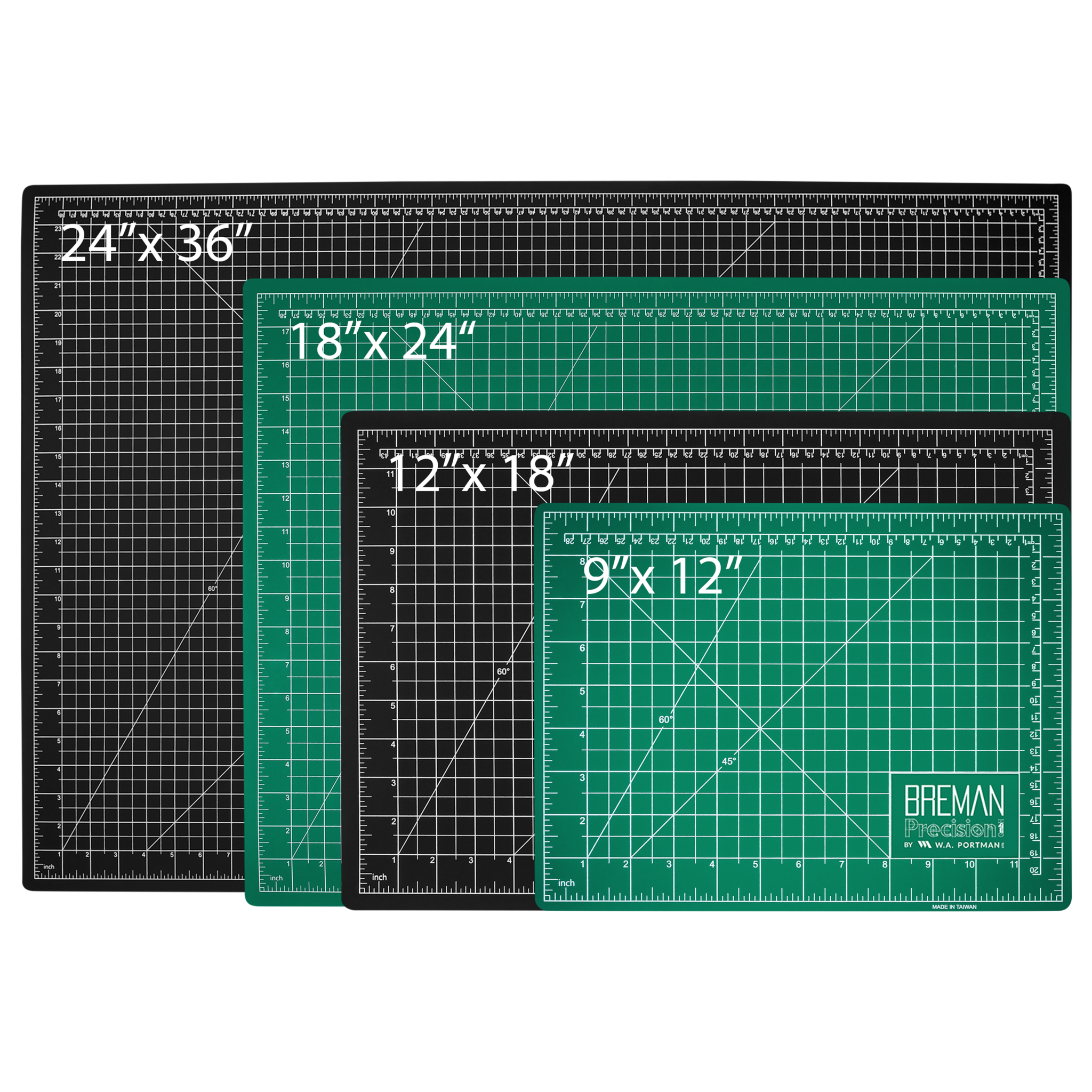 W.A. Portman Single Self Healing Cutting Mat (9x12, 12x18, 18x24, 24x36)