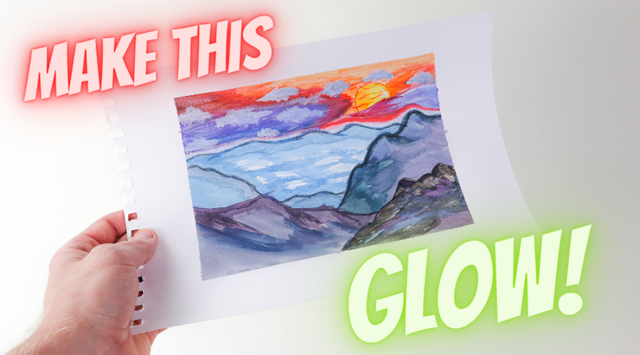 “How to add GLOW POWDER to ANY painting!”