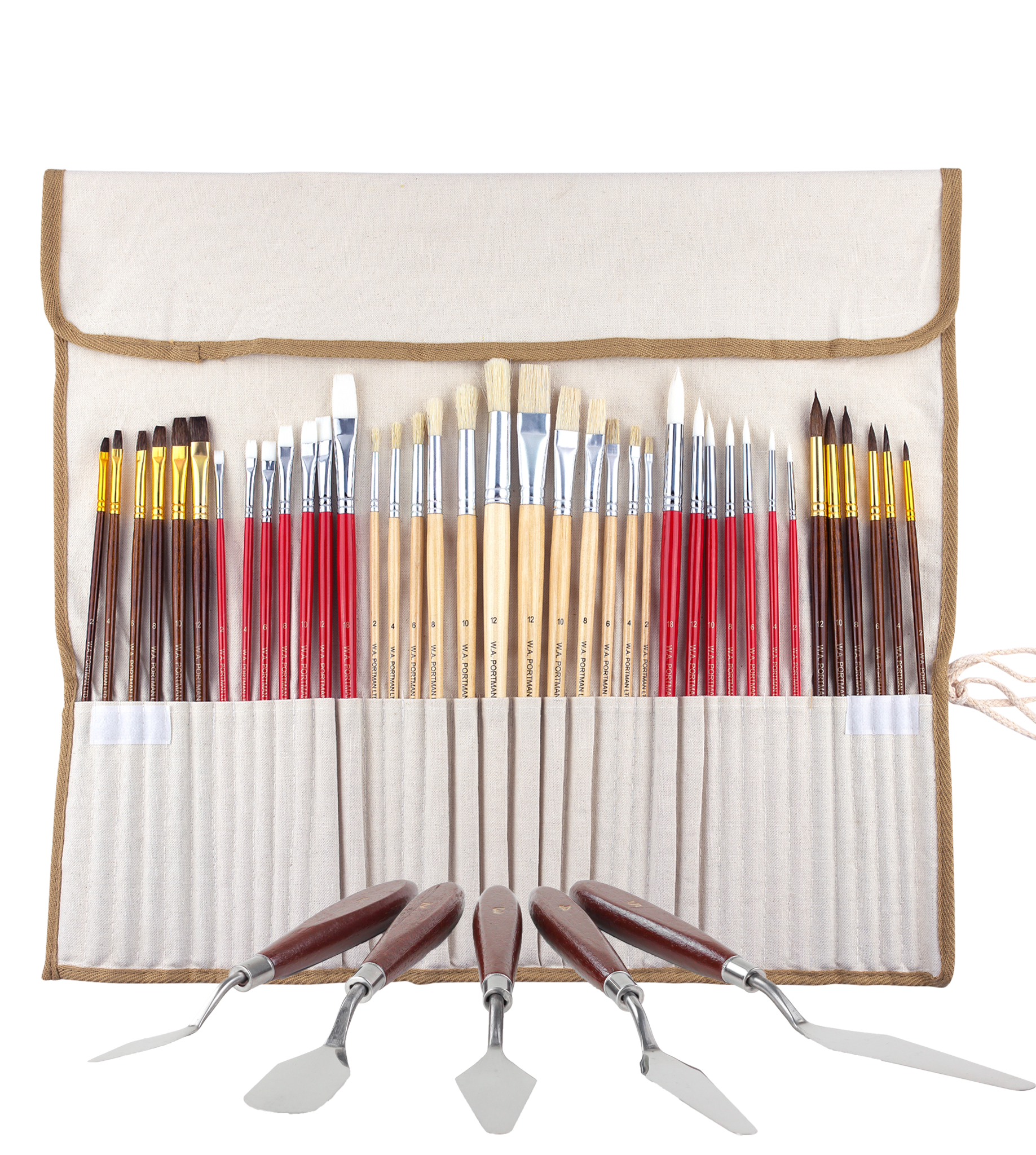 W.A. Portman 38pc Professional Paint Brush Set