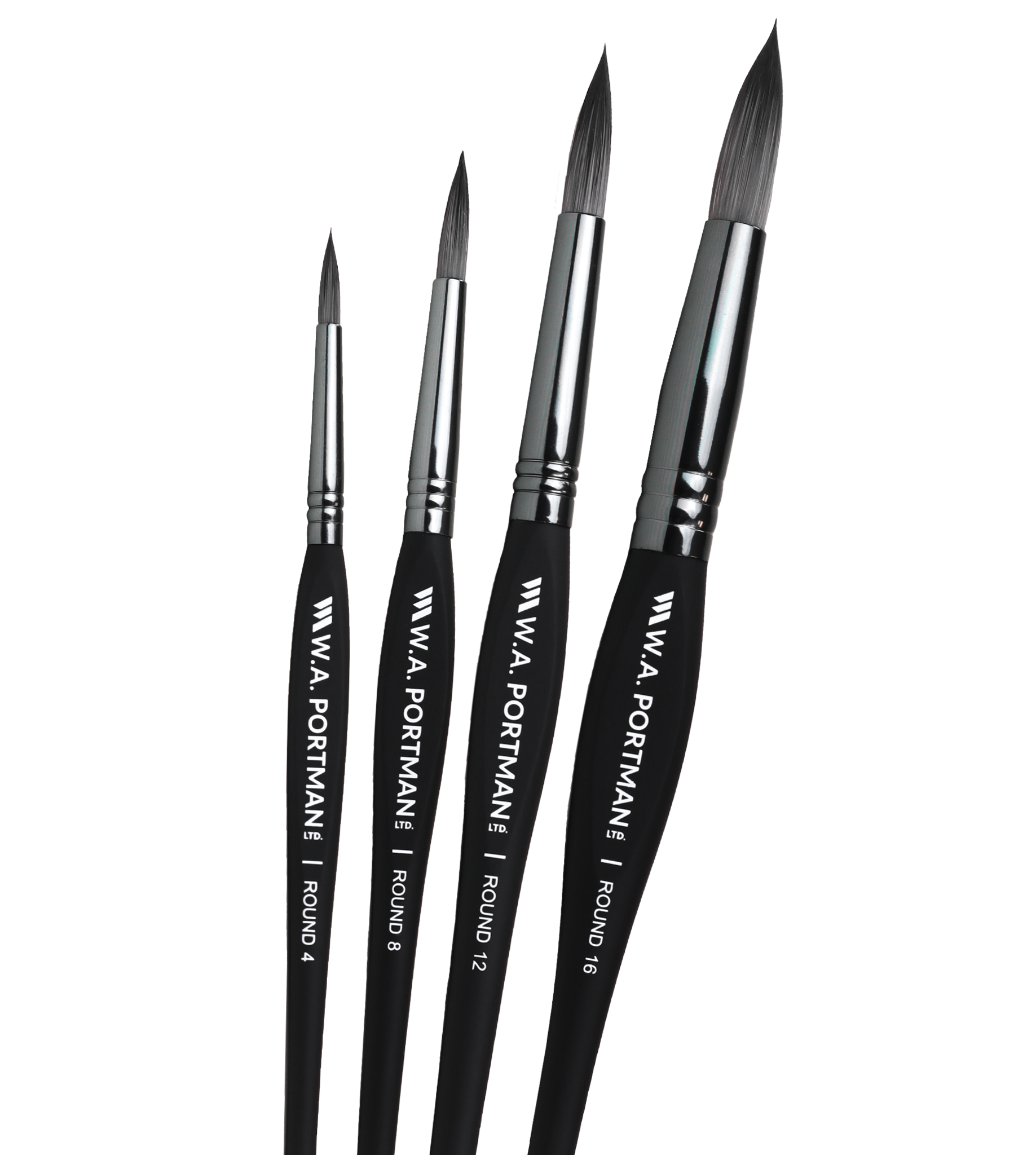 W.A. Portman Round Brushes 4pc W.A. Portman Round Brushes 4pc