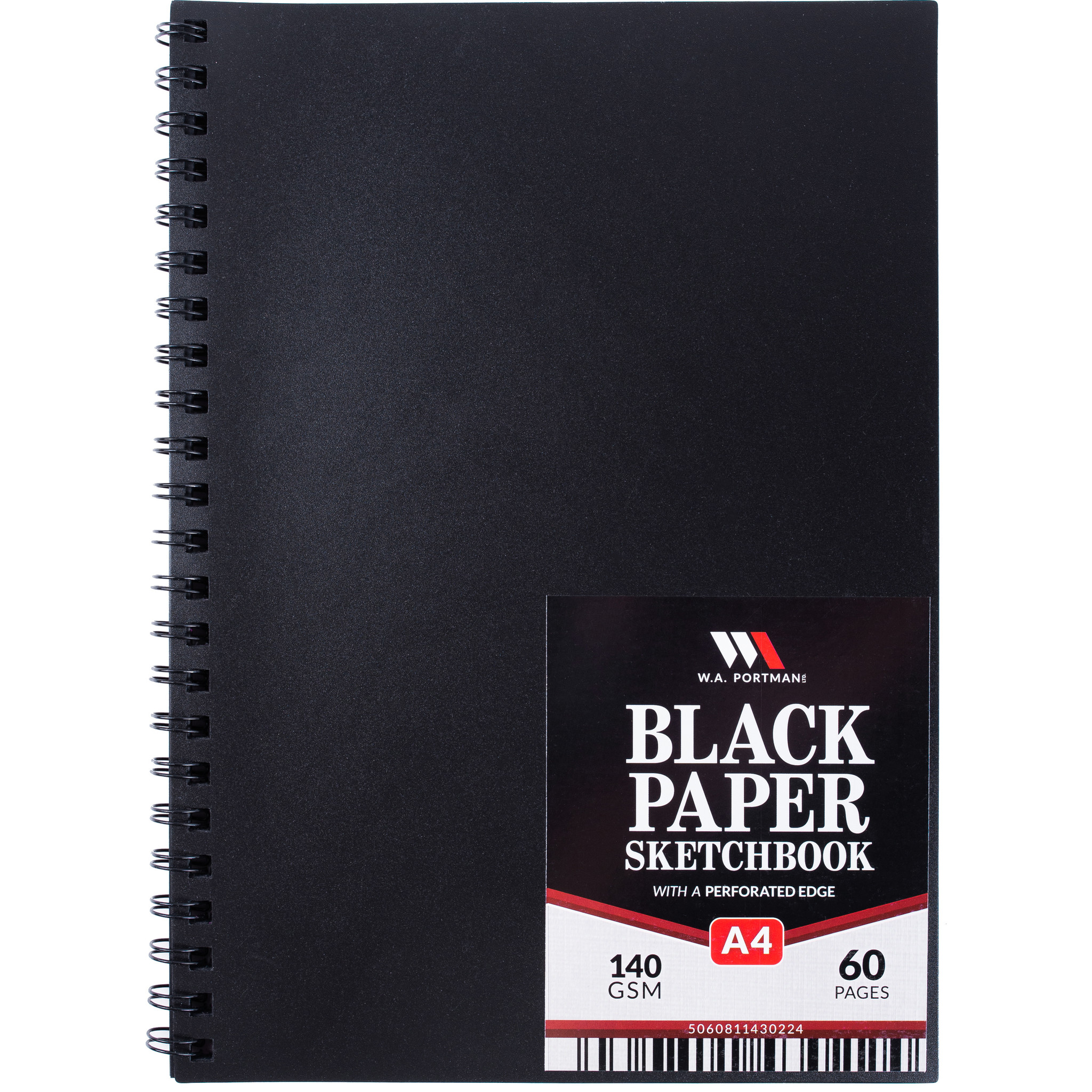 W.A. Portman A4 Black Paper Sketchbook W.A. Portman A4 Black Paper Sketchbook
