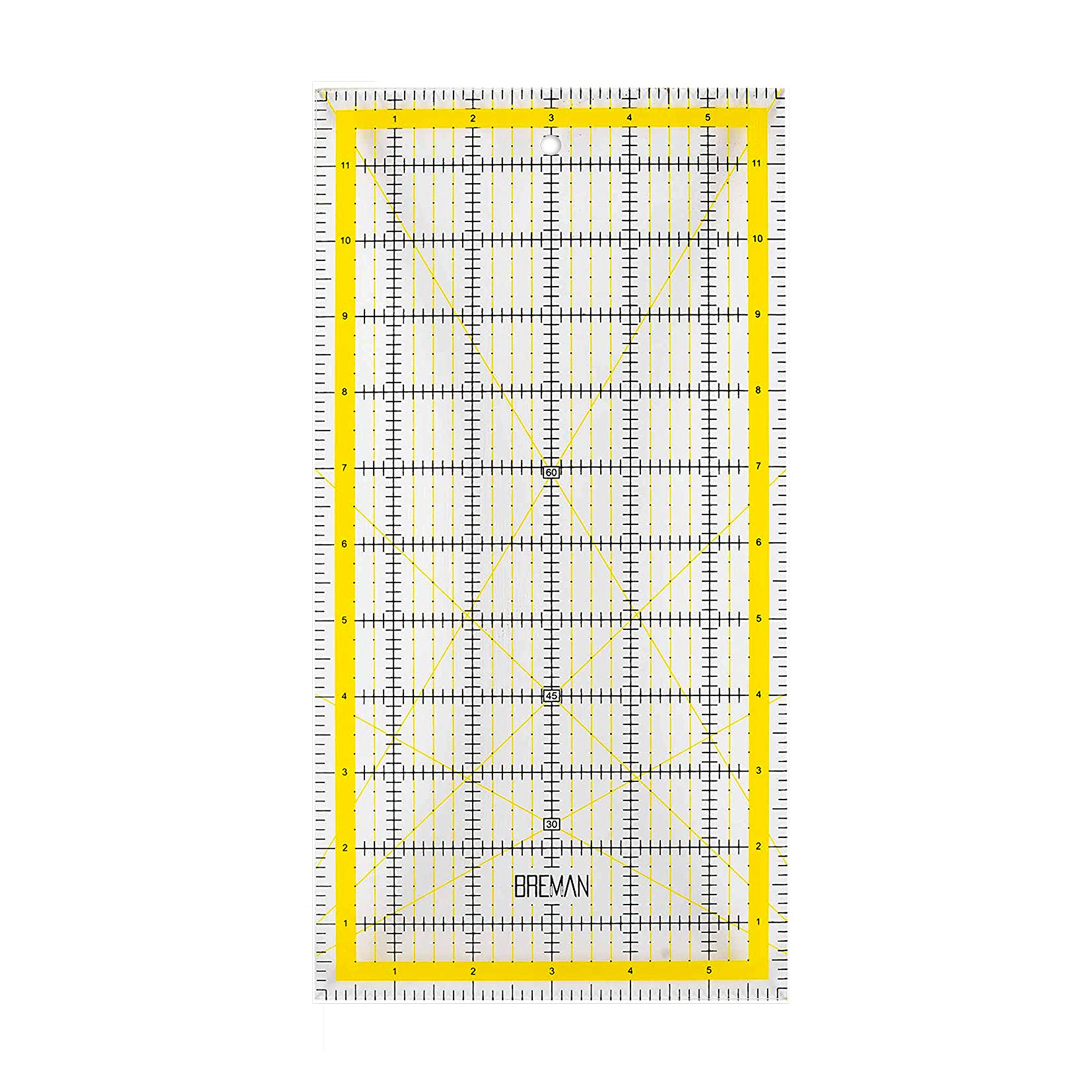 W.A. Portman Acrylic Quilting Ruler 6x12