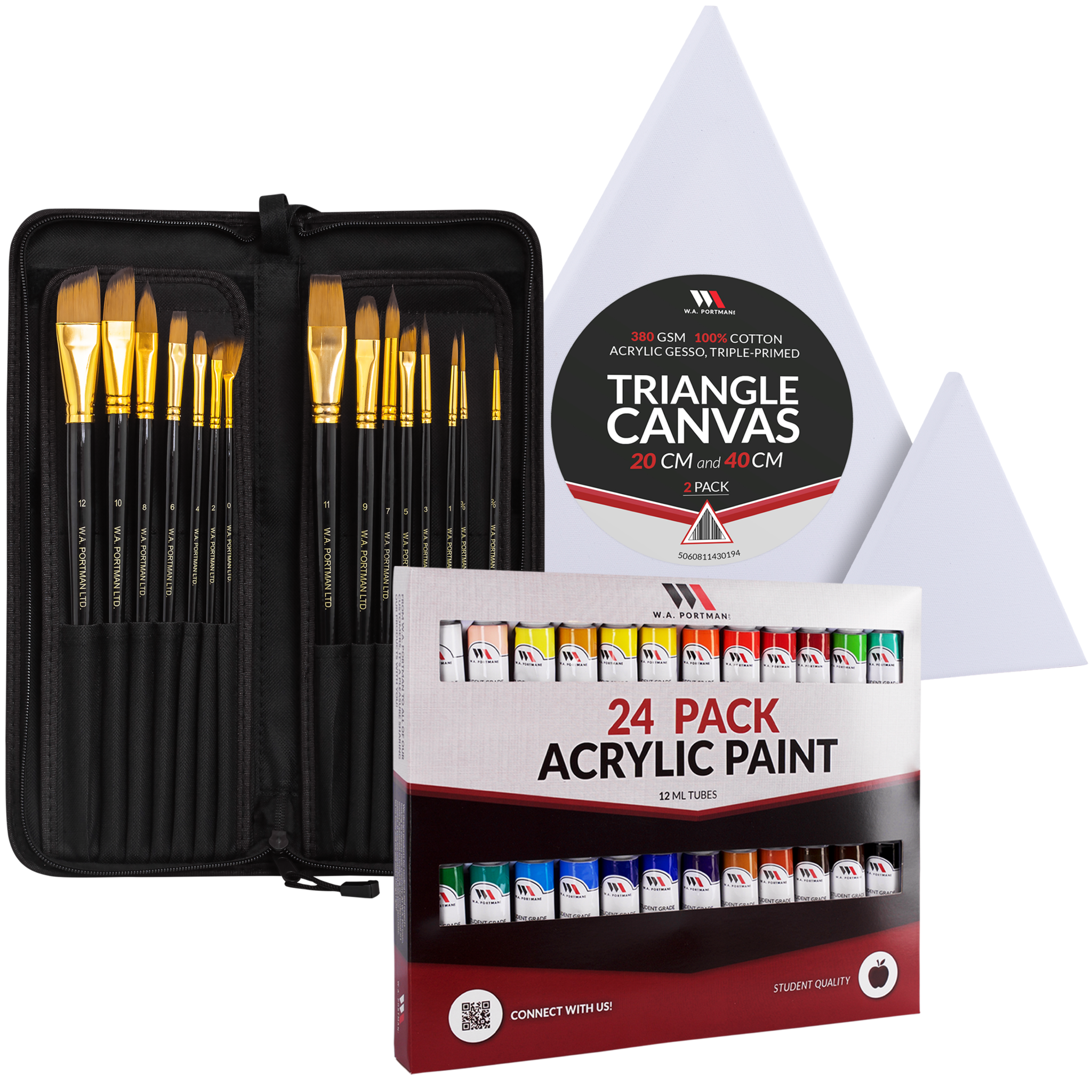 W.A. Portman Triangle Canvas Painting Kit