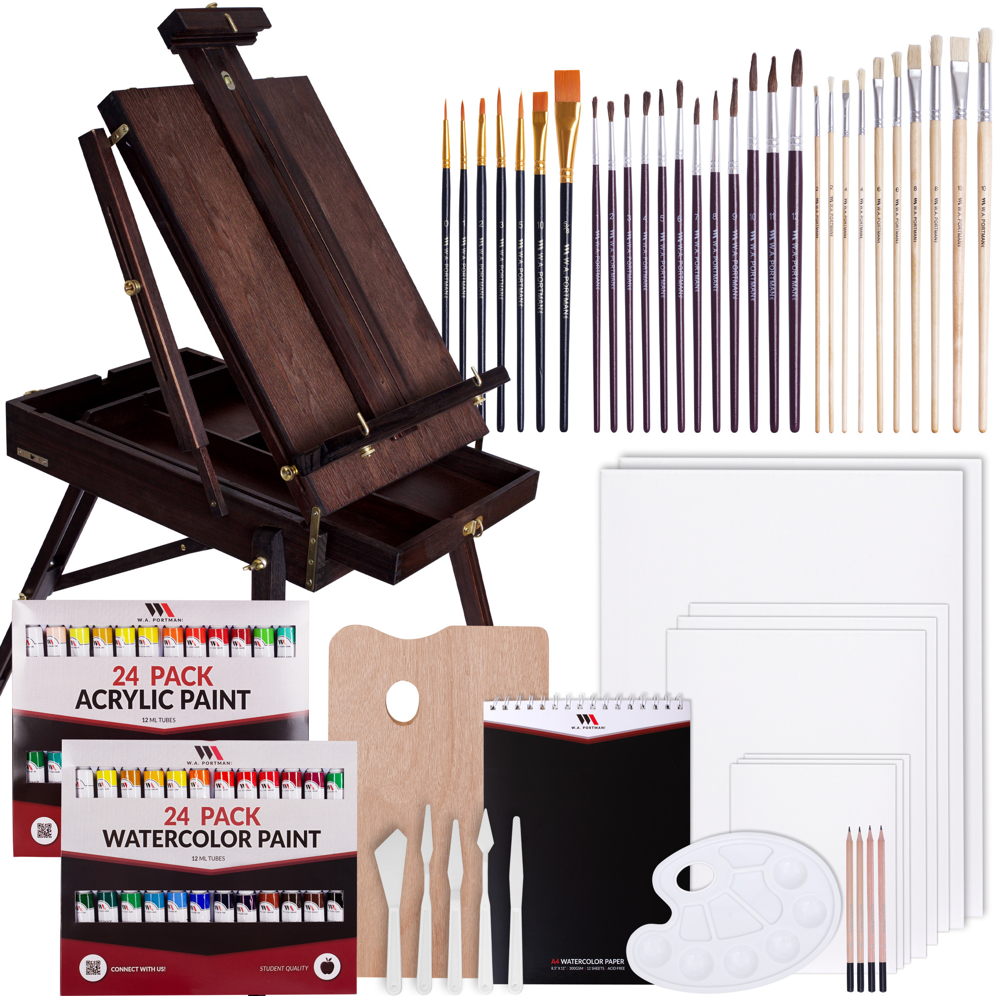 W.A. Portman Professional Mahogany Easel Kit