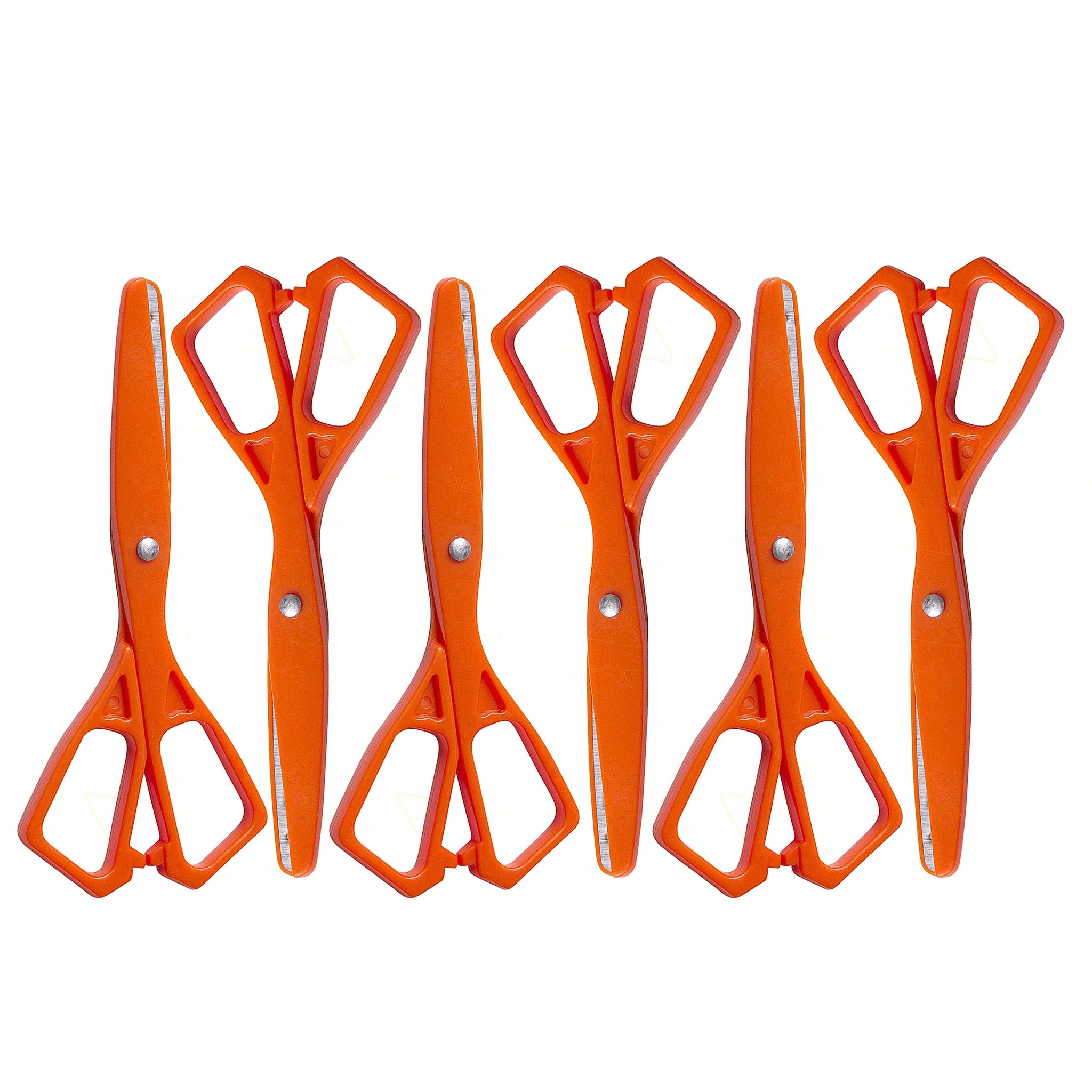 W.A. Portman 6pk Orange Kids Safety Scissors