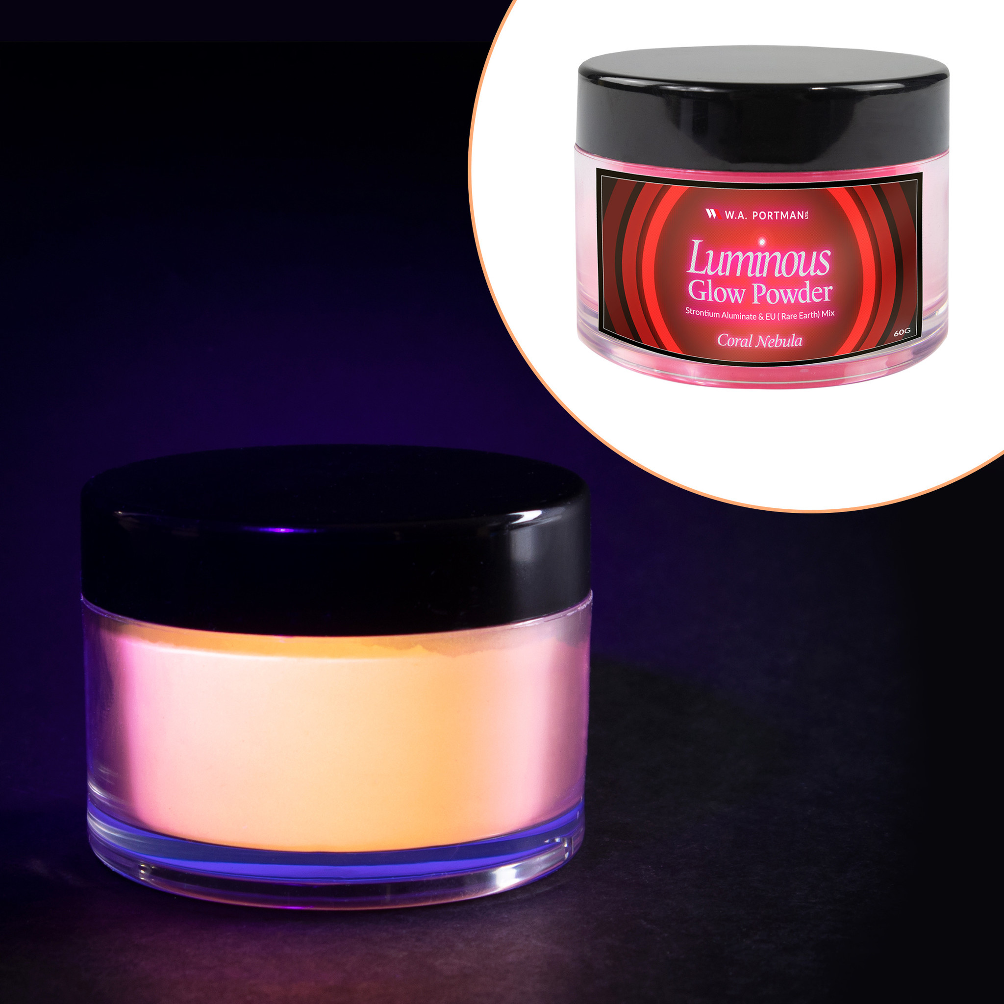 W.A. Portman Coral Nebula Glow Powder
