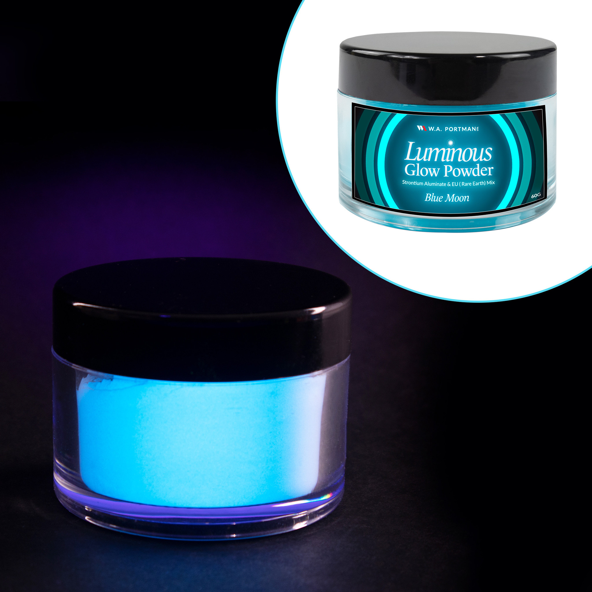 W.A. Portman Blue Moon Glow Powder