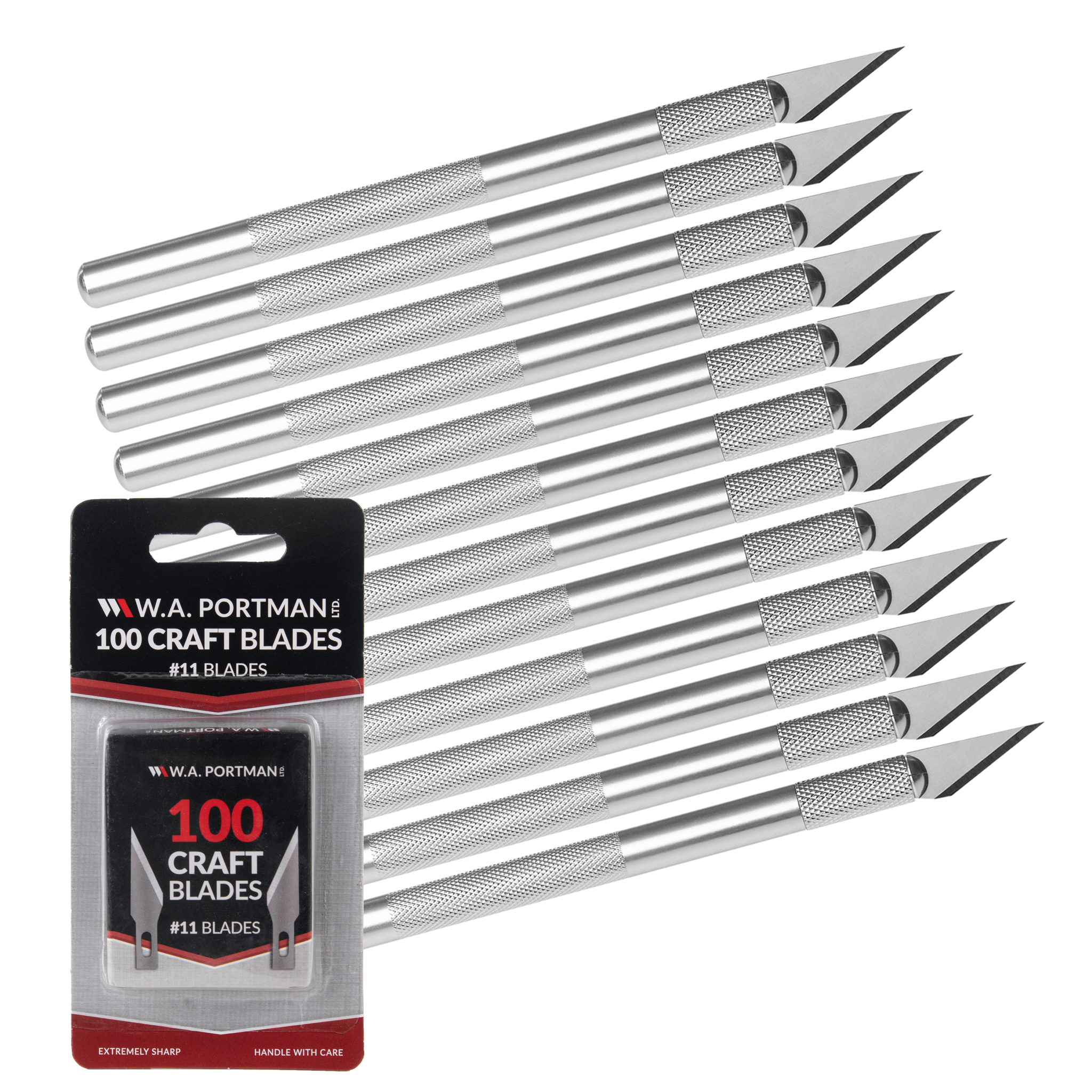 W.A. Portman 12pk Craft Knife w/Extra Blades W.A. Portman 12pk Craft Knife w/Extra Blades