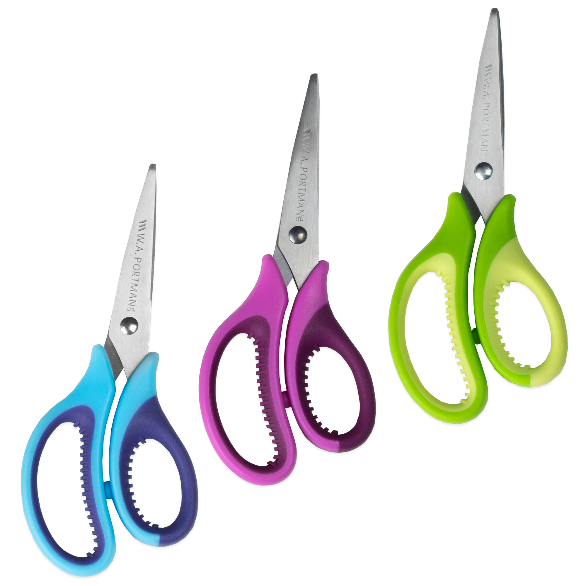 W.A. Portman 3 Pack Pointed Kids Scissors