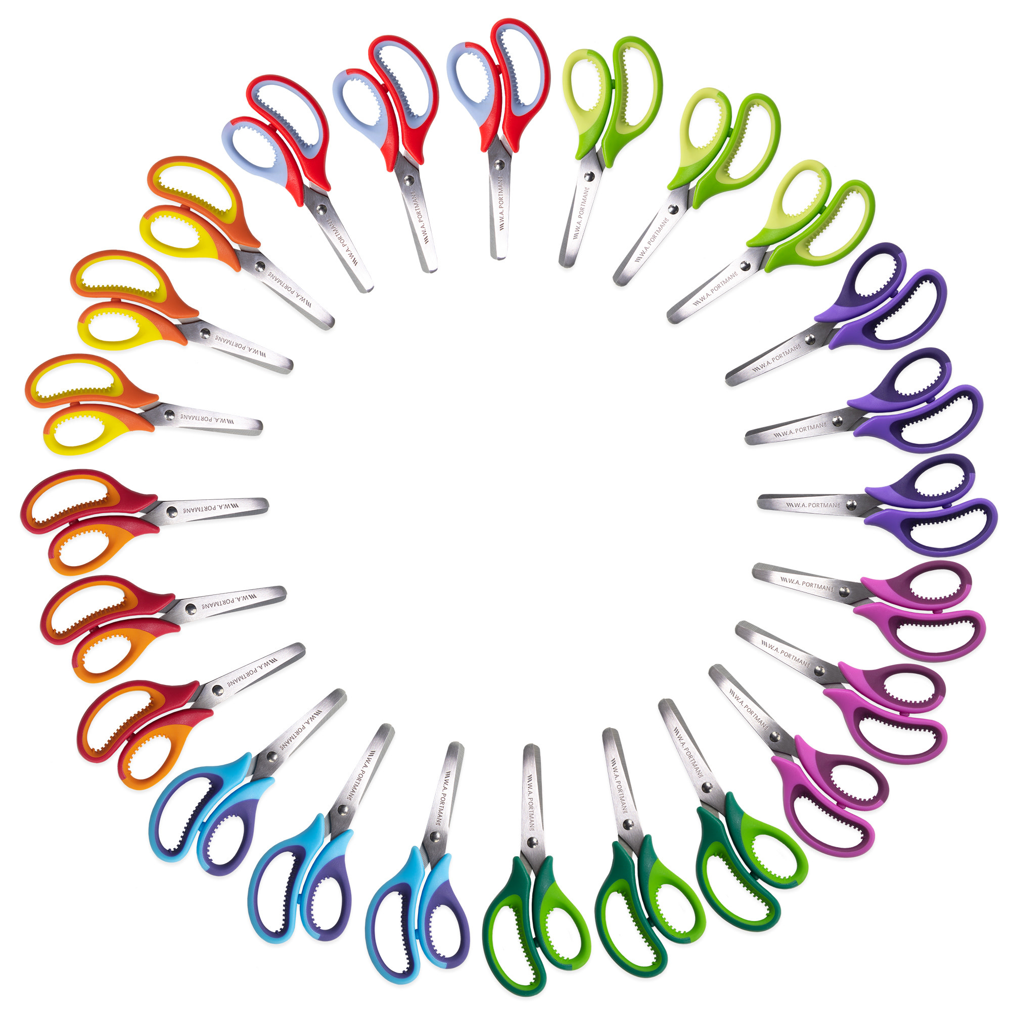 W.A. Portman 24 Pack Blunt Kids Scissors