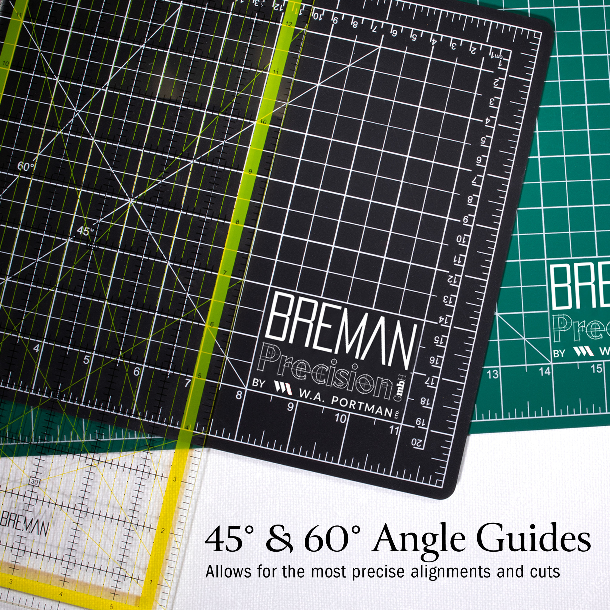 W.A. Portman 12x18 Rotary Cutter Mat Set w/Extra Blades