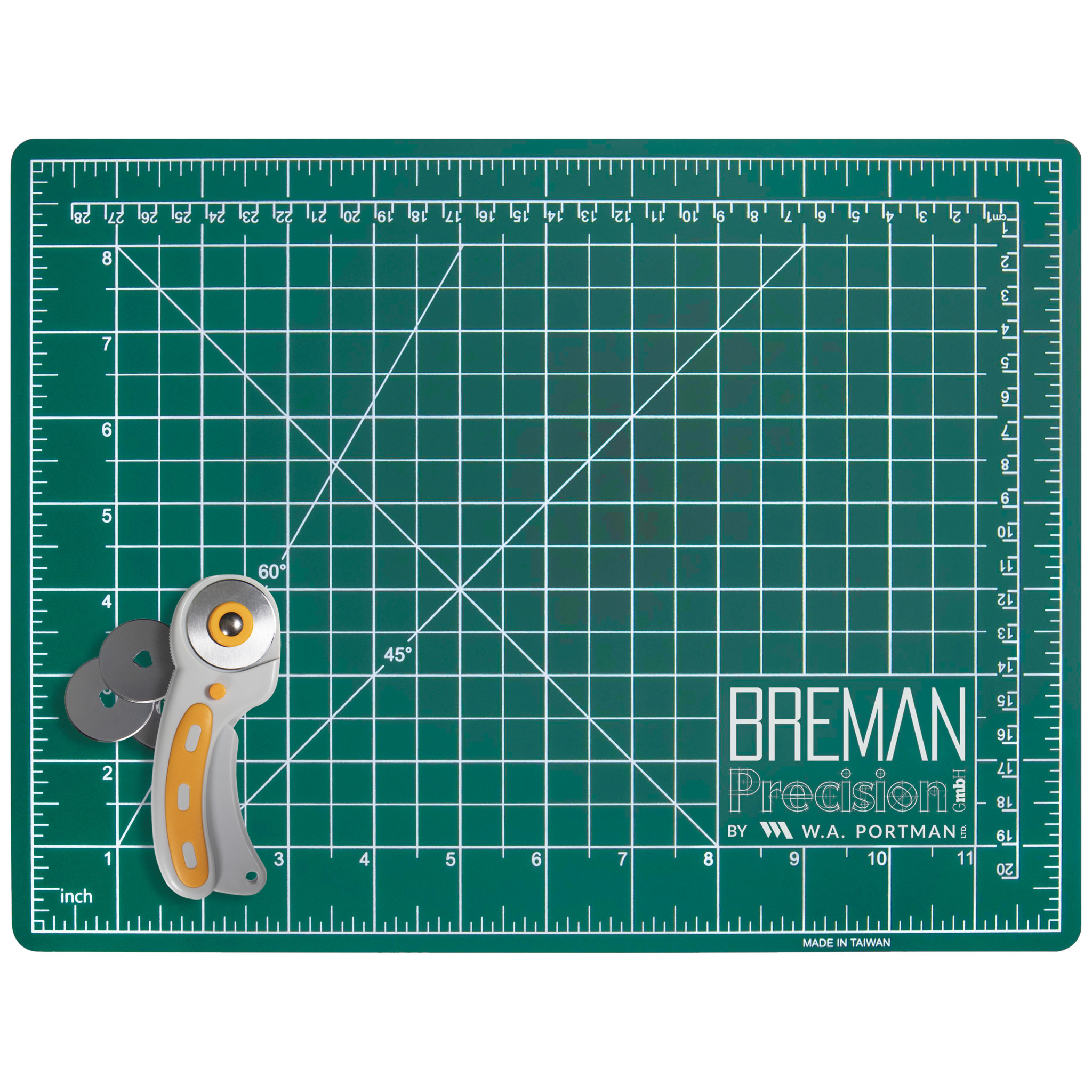 W.A. Portman 9x12 Rotary Cutter Mat Set w/Extra Blades