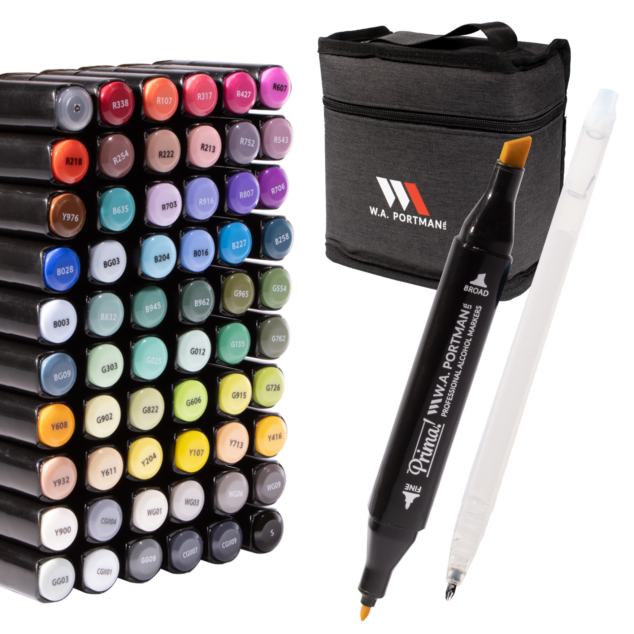 W.A. Portman Prima! Professional Alcohol Markers 60 pc W.A. Portman Prima! Professional Alcohol Markers 60 pc