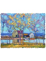 Artifact Puzzles "Fishermans' Cottages" Wooden Jigsaw Puzzle