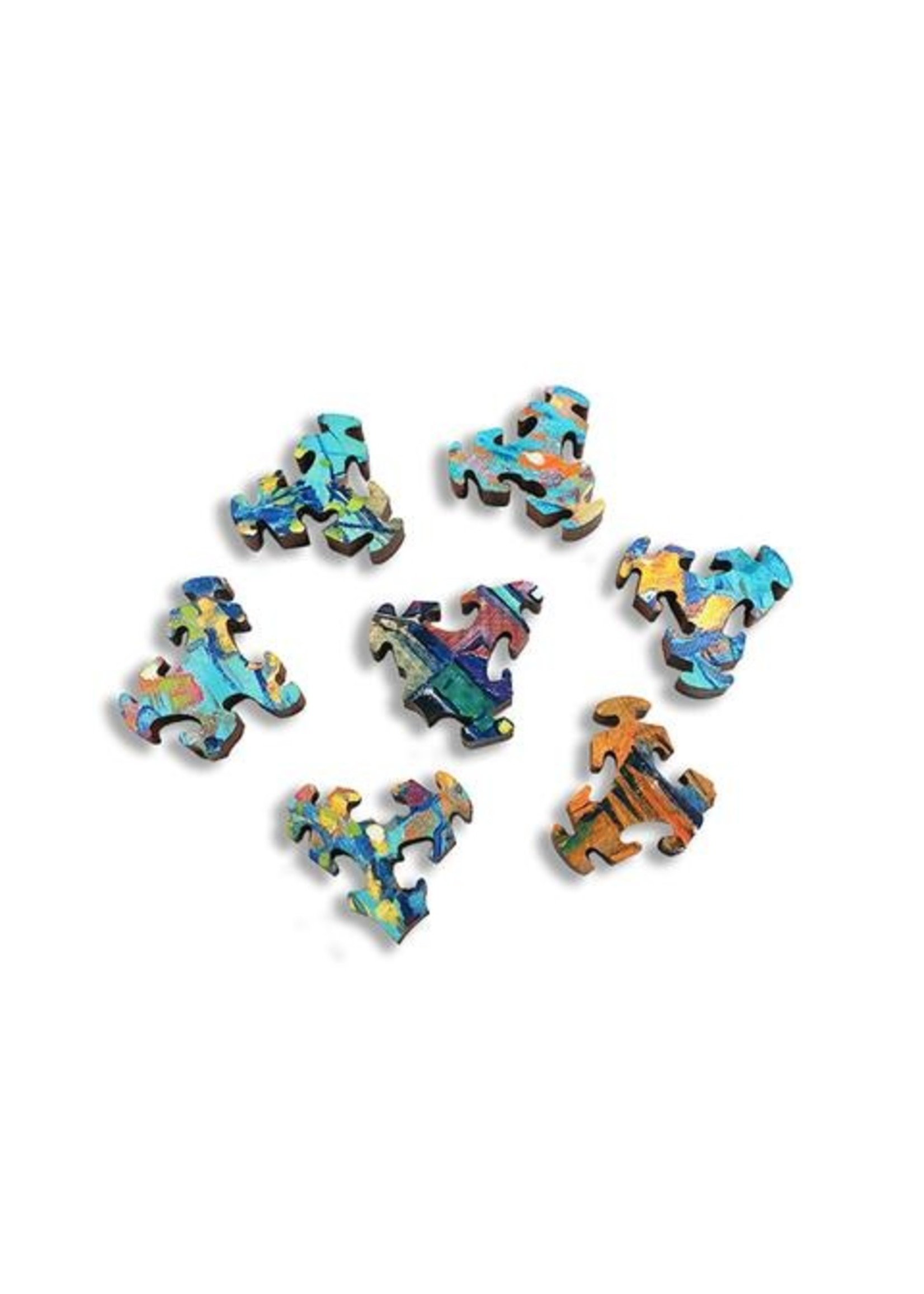 Artifact Puzzles "Fishermans' Cottages" Wooden Jigsaw Puzzle
