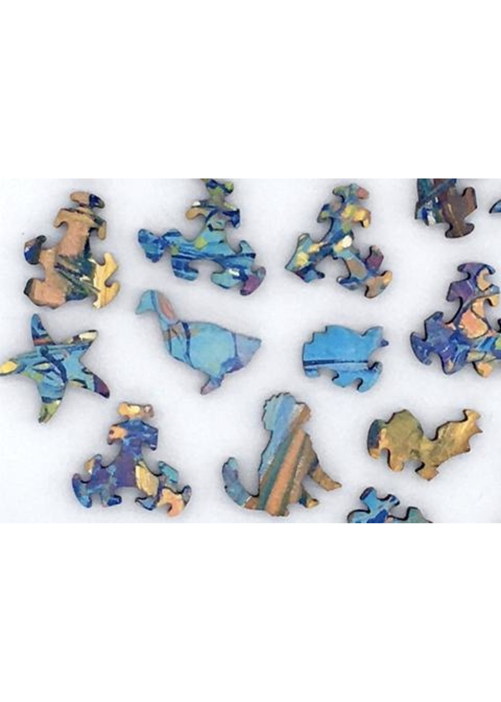 Artifact Puzzles "Fishermans' Cottages" Wooden Jigsaw Puzzle