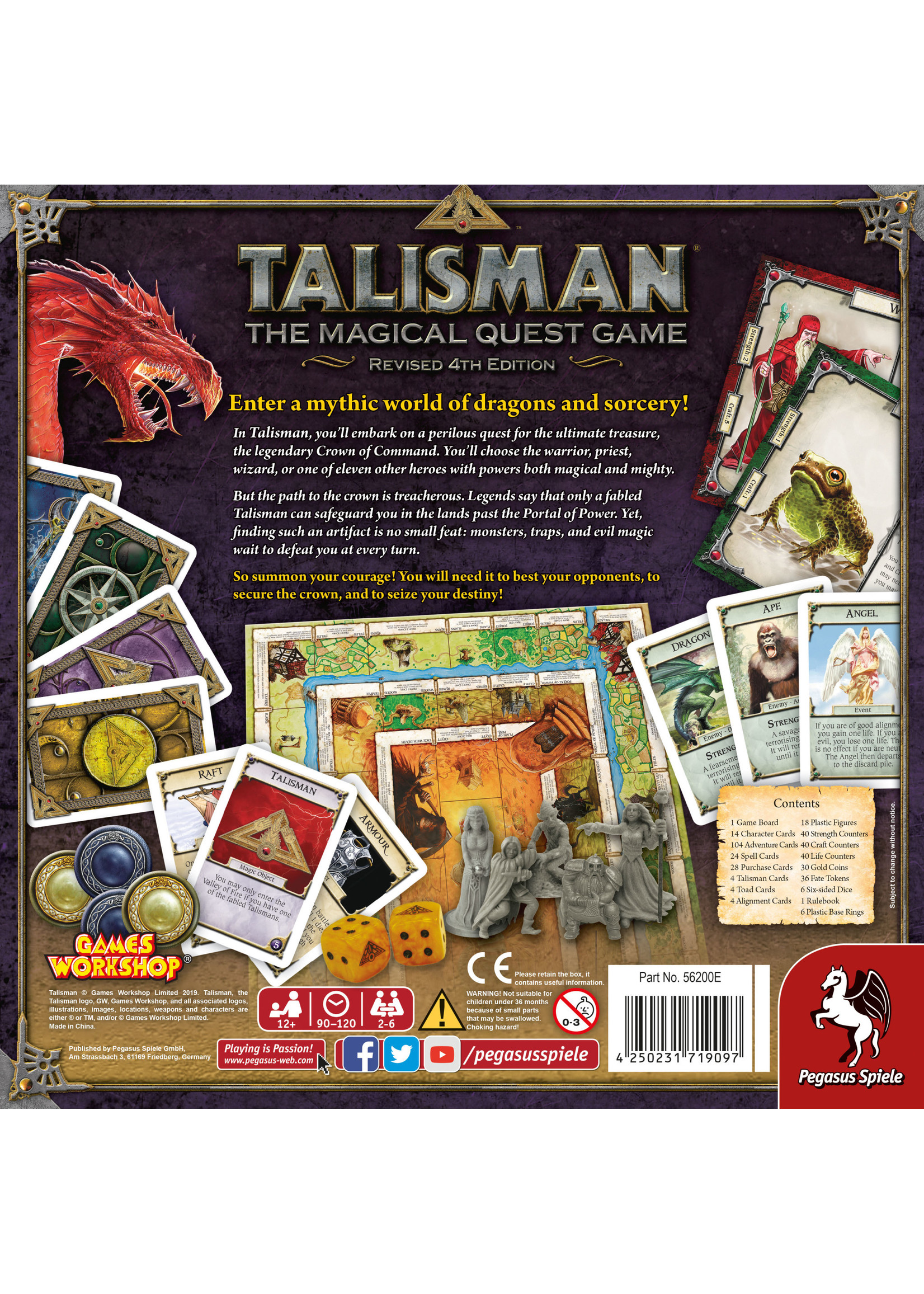 Pegasus Spiele Talisman: The Magical Quest Game (Revised 4th Edition)