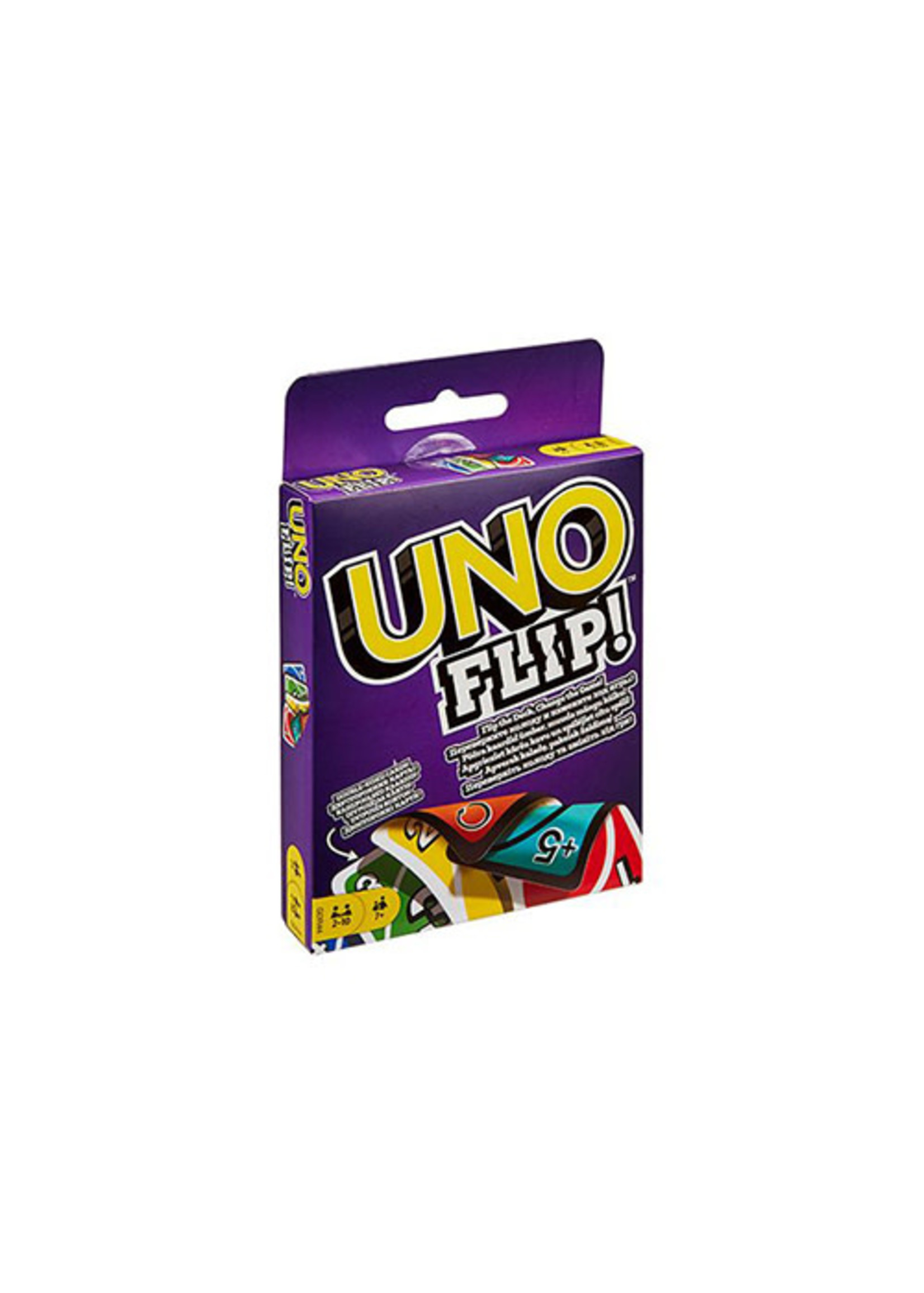 NEW Mattel Uno Flip Card Game Bundled with Dos Card Game, Multicolor