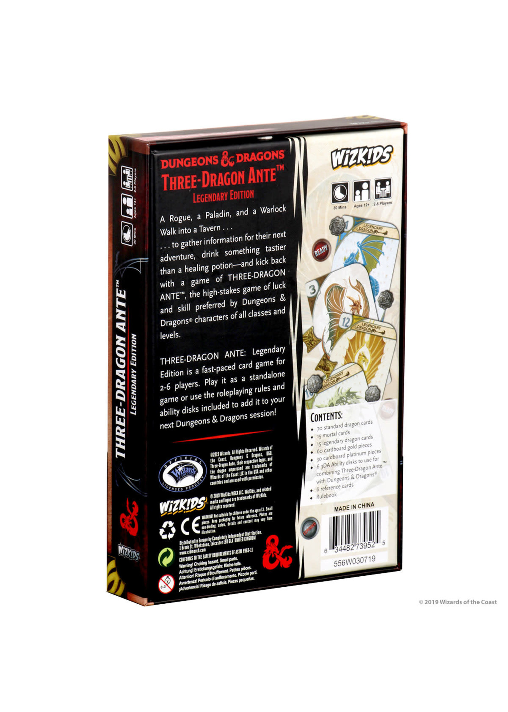 Wizkids Dungeons & Dragons: Three-Dragon Ante - Legendary Edition