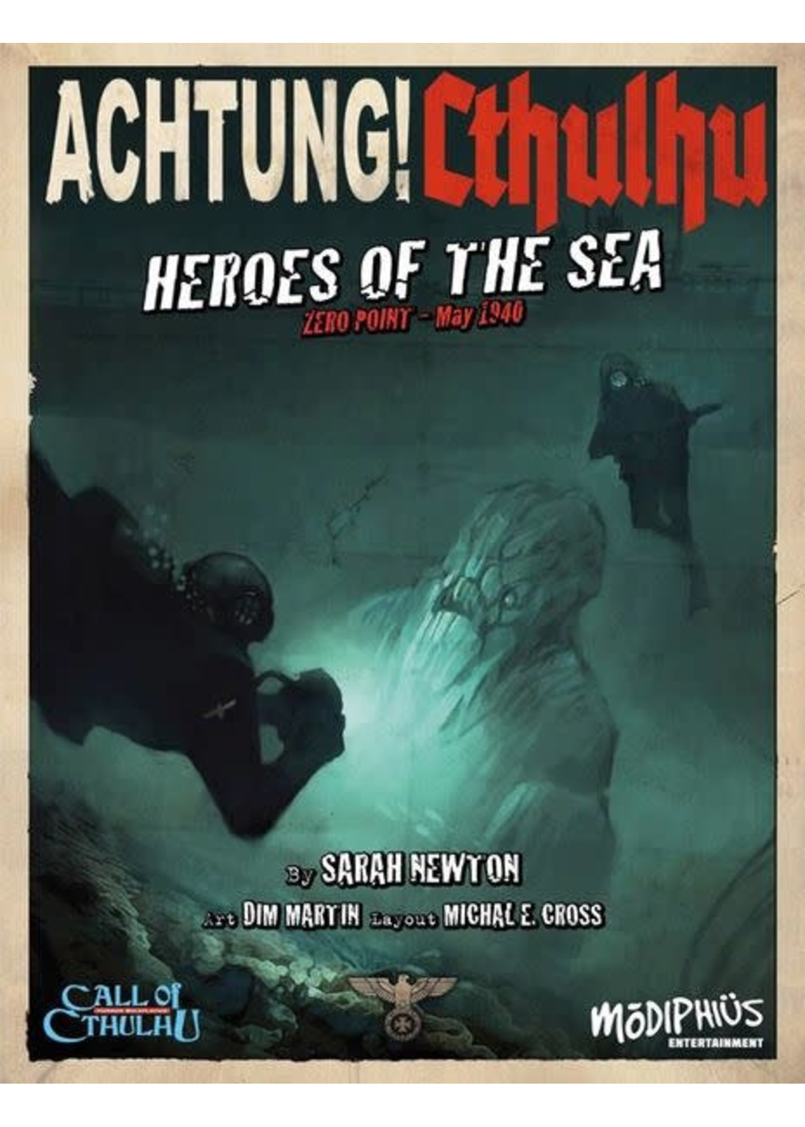 Modiphius Call of Cthulhu 6E: Achtung! Cthulhu: Zero Point II - Heroes of the Sea