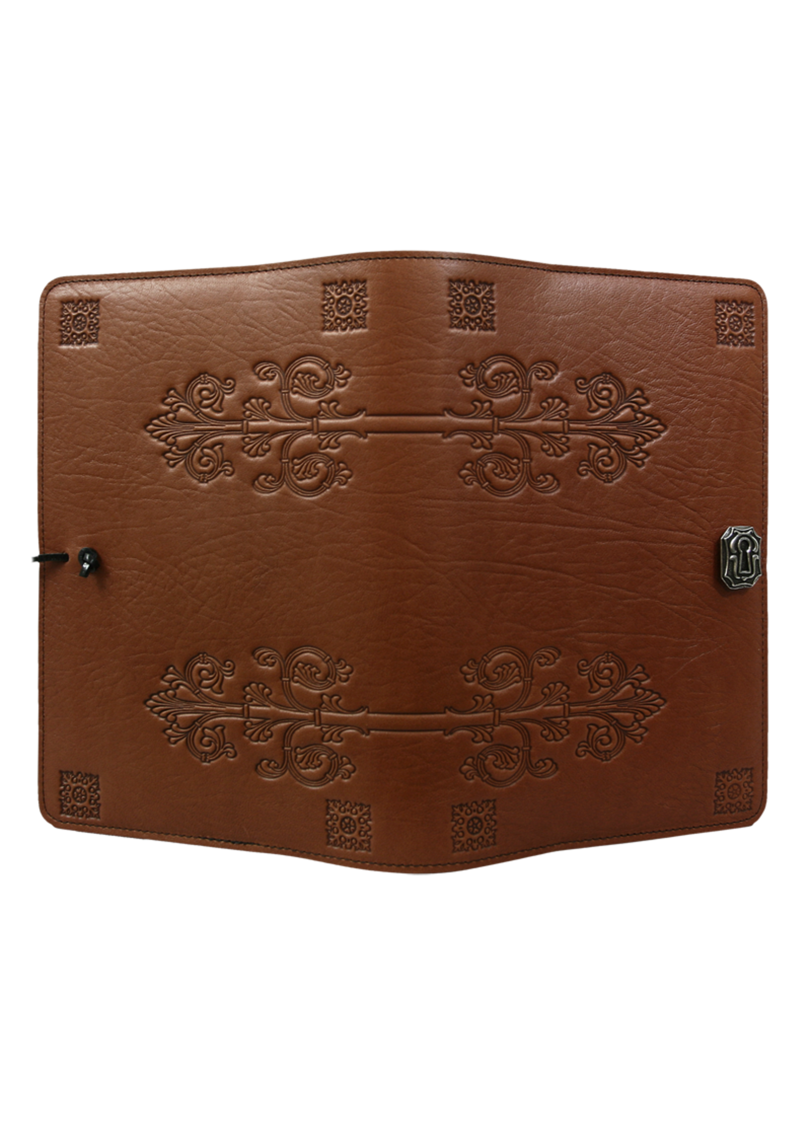 Oberon Design Small Wrapped Panel Leather Journal