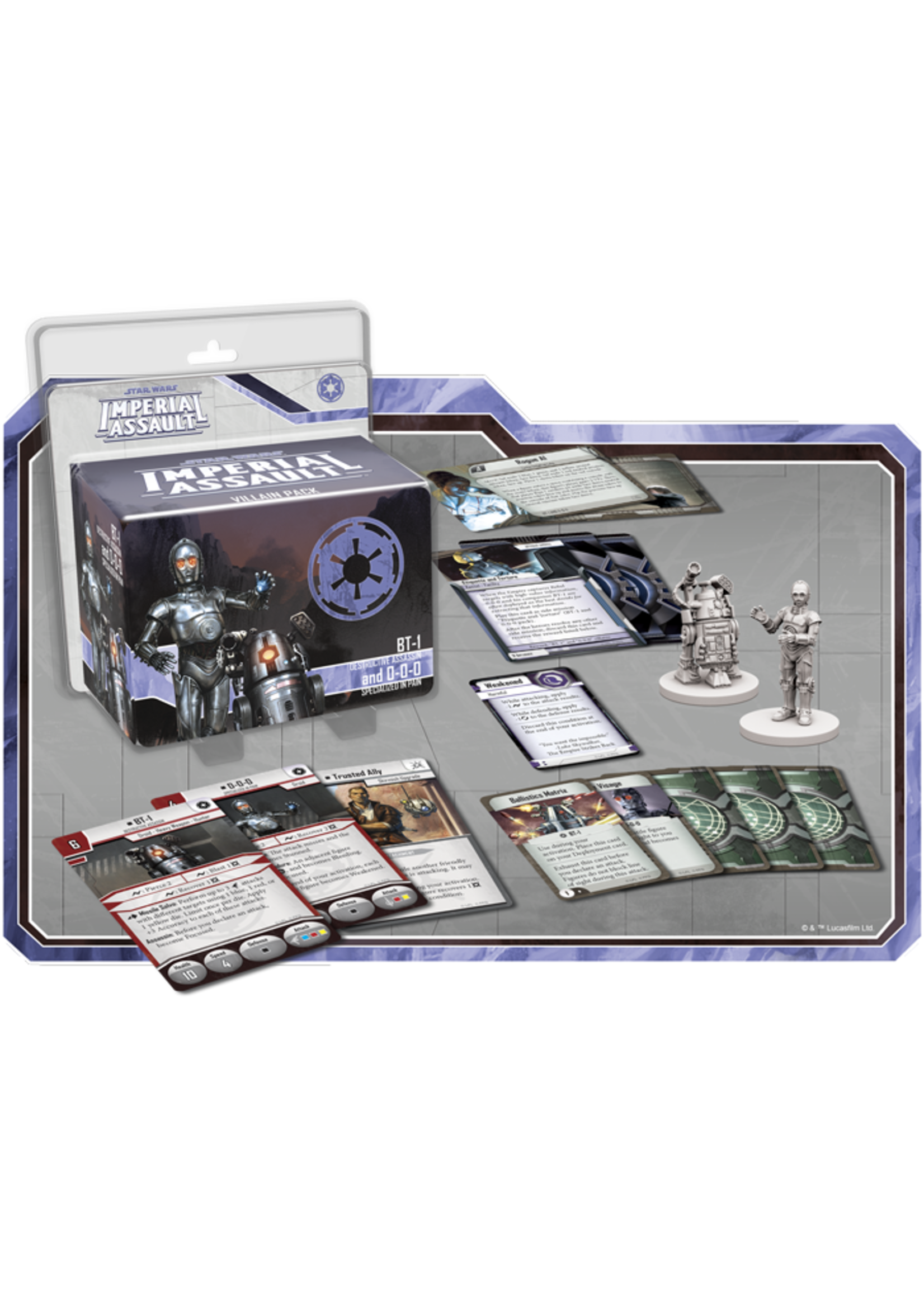 Fantasy Flight Games Star Wars Imperial Assault: BT-1 and 0-0-0 Villain Pack