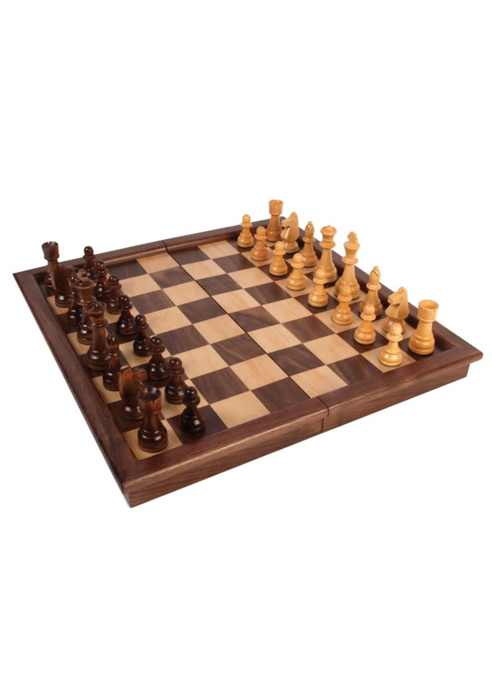 John Hansen 17 1/2" Folding Tournament Chess Board