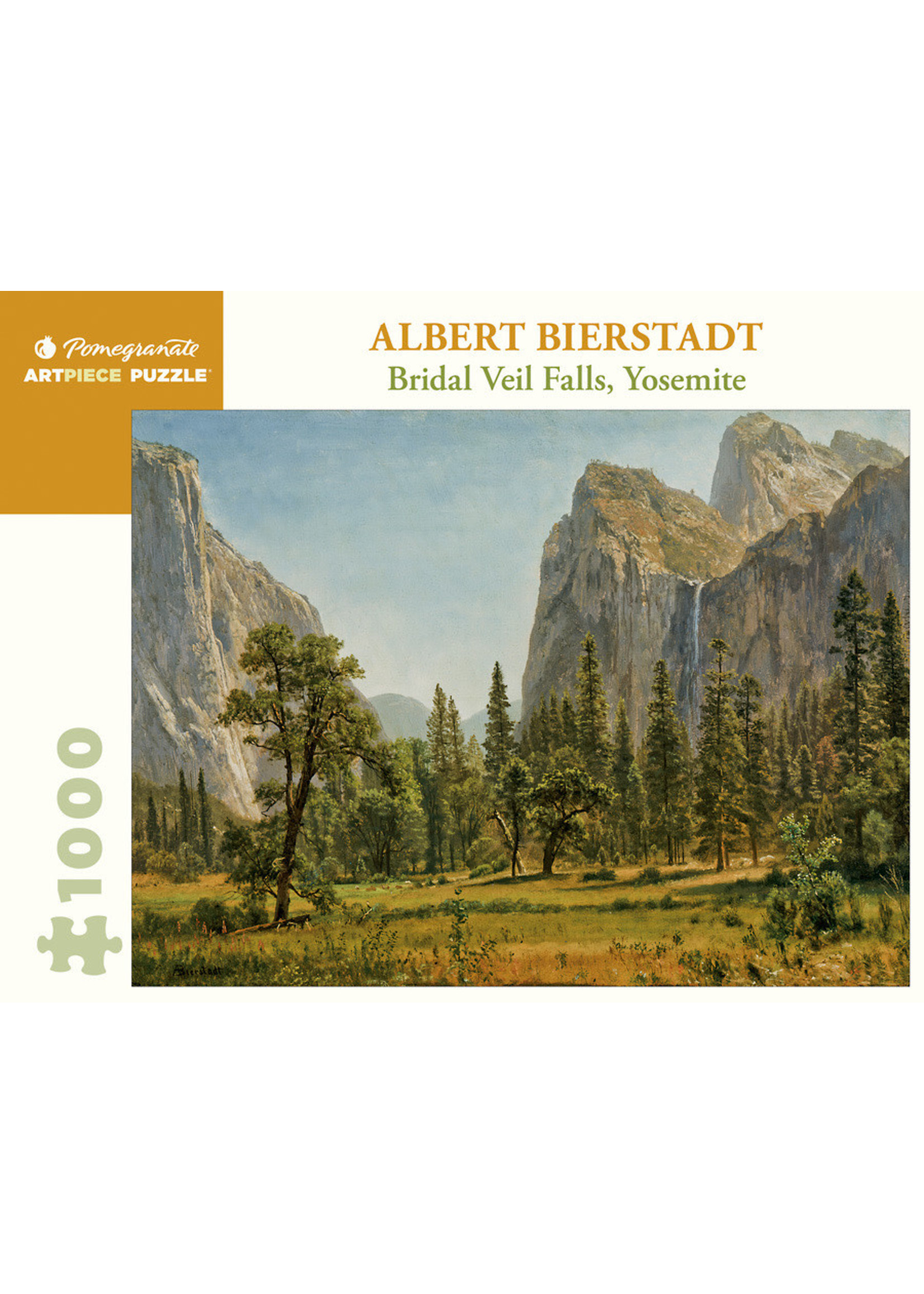 Pomegranate Albert Bierstadt: Bridal Veil Falls, Yosemite 1000 Piece Puzzle