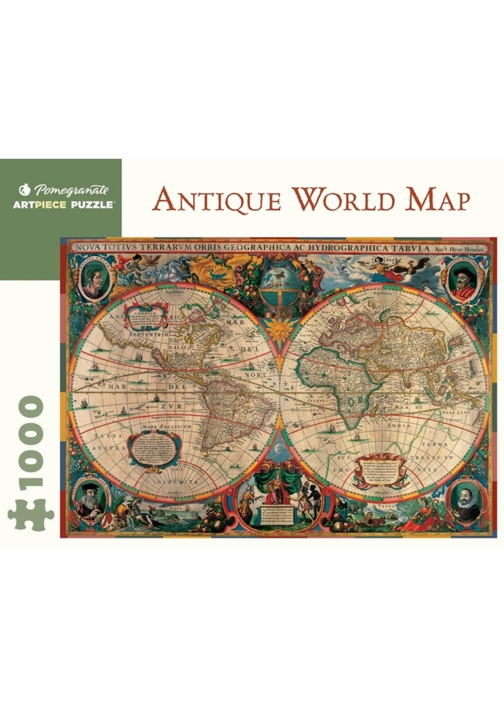 Pomegranate "Antique World Map" 1000 Piece Puzzle