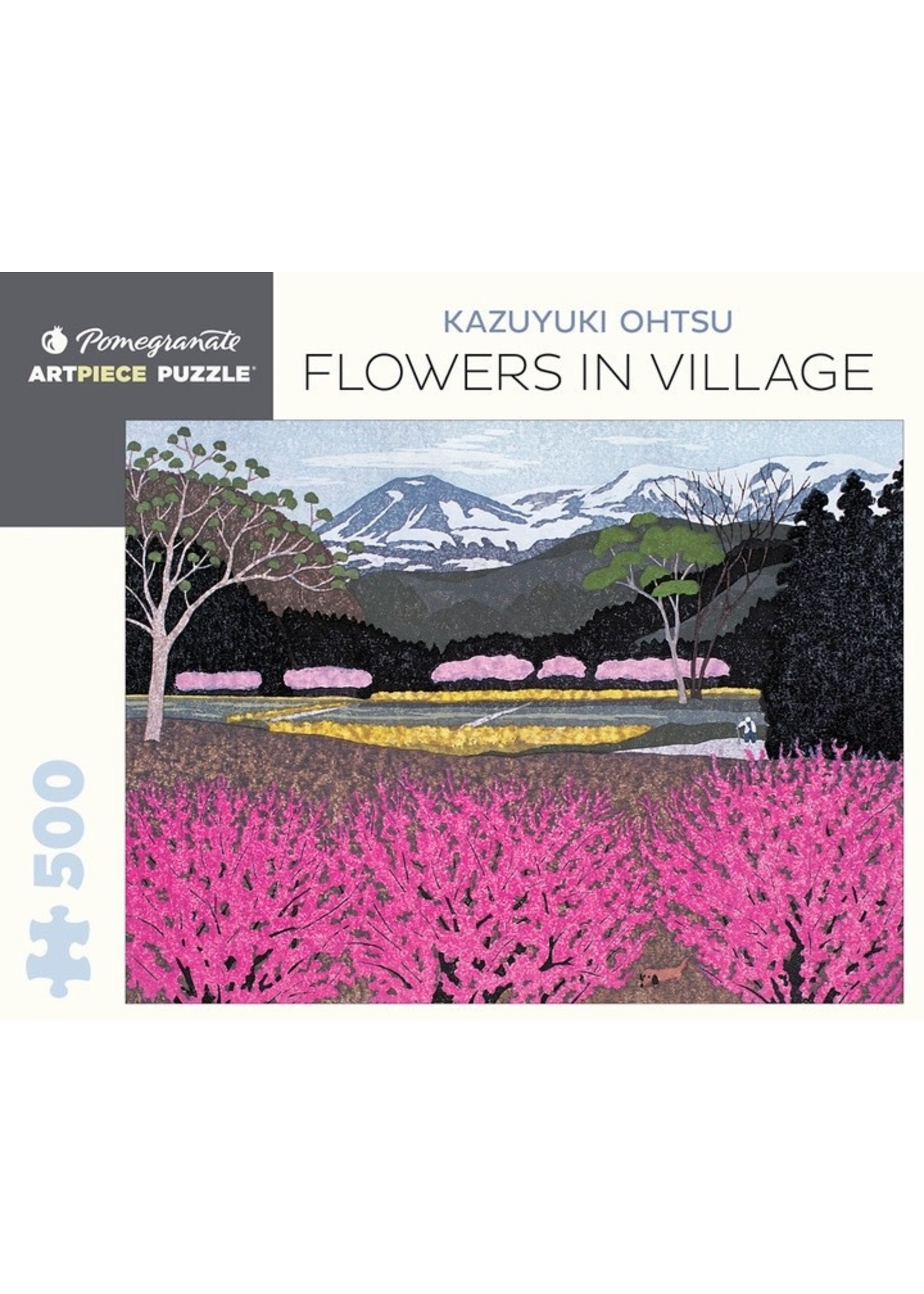 Pomegranate Kazuyuki Ohtsu: Flowers in Village 500 Piece Puzzle