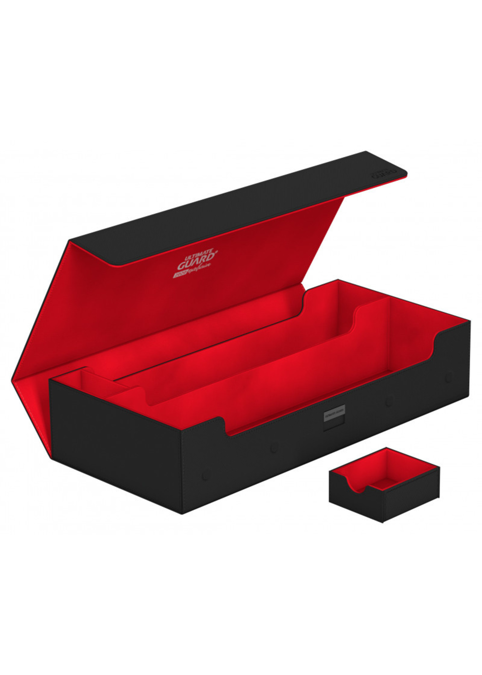 ULTIMATE GUARD FLIP n TRAY RED 80 XENOSKIN DECK CASE Card Box Standard Size 