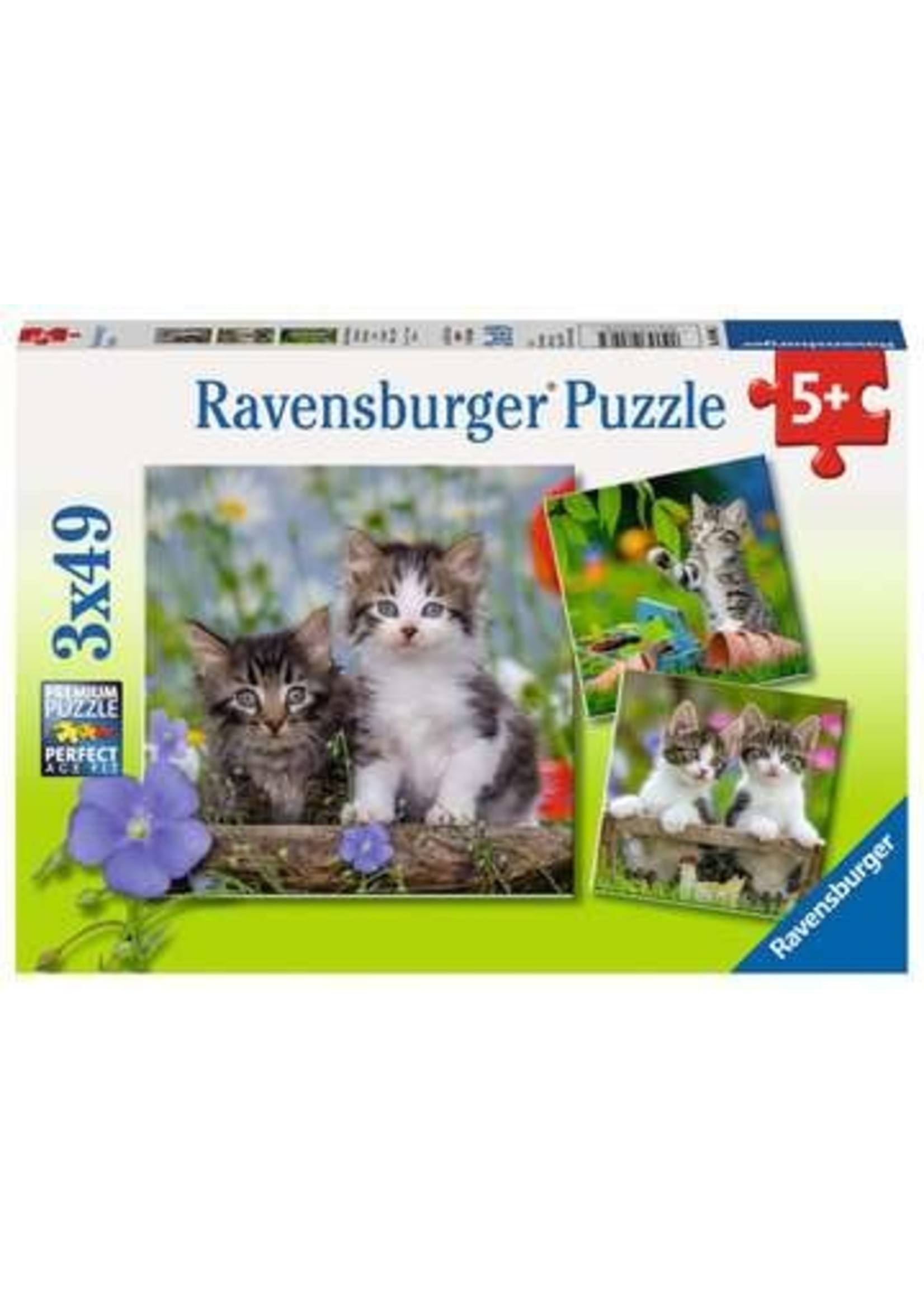 Ravensburger "Cuddly Kittens" 3X 49 Piece Puzzles