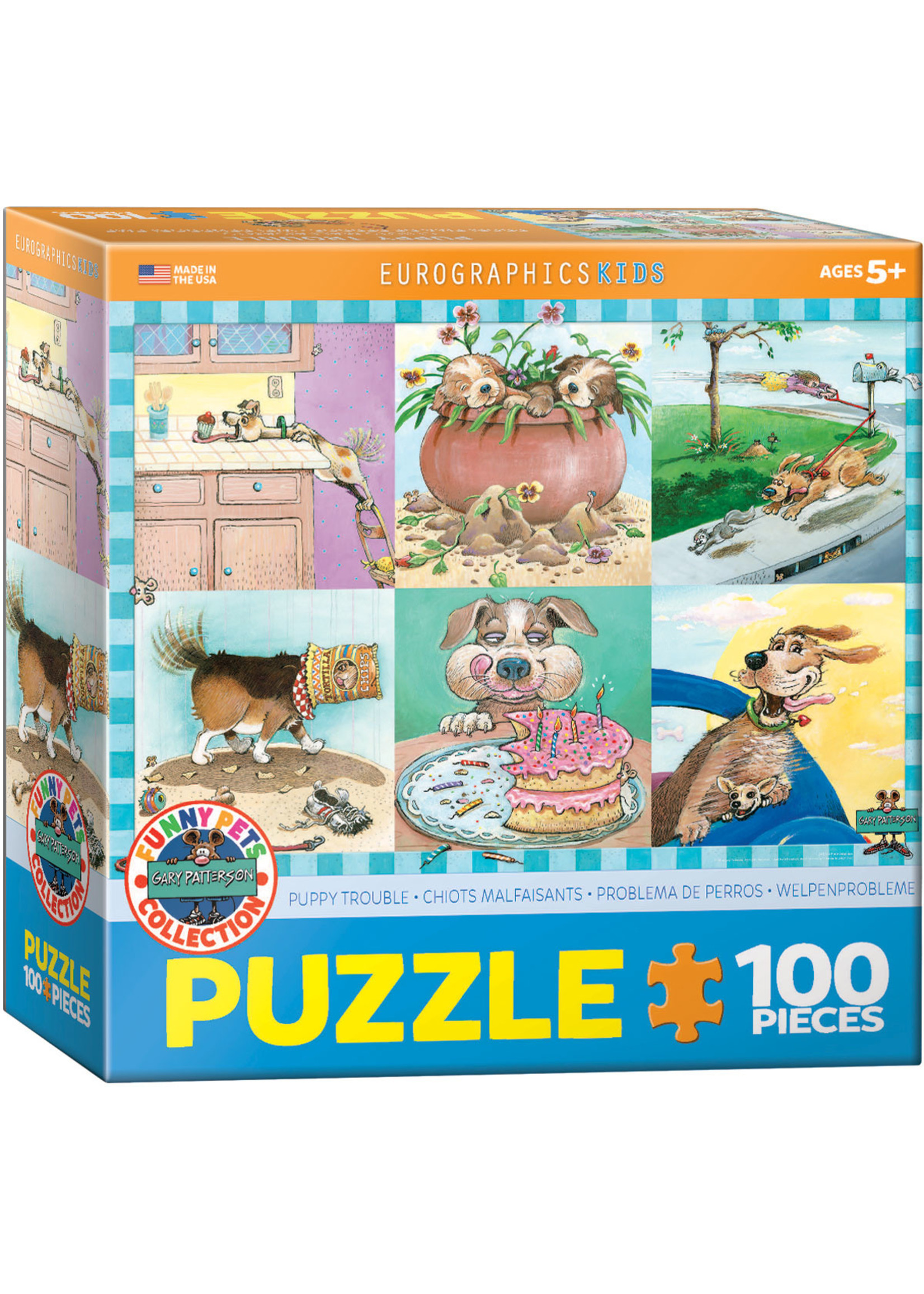 Eurographics "Puppy Trouble" 100 Piece Puzzle