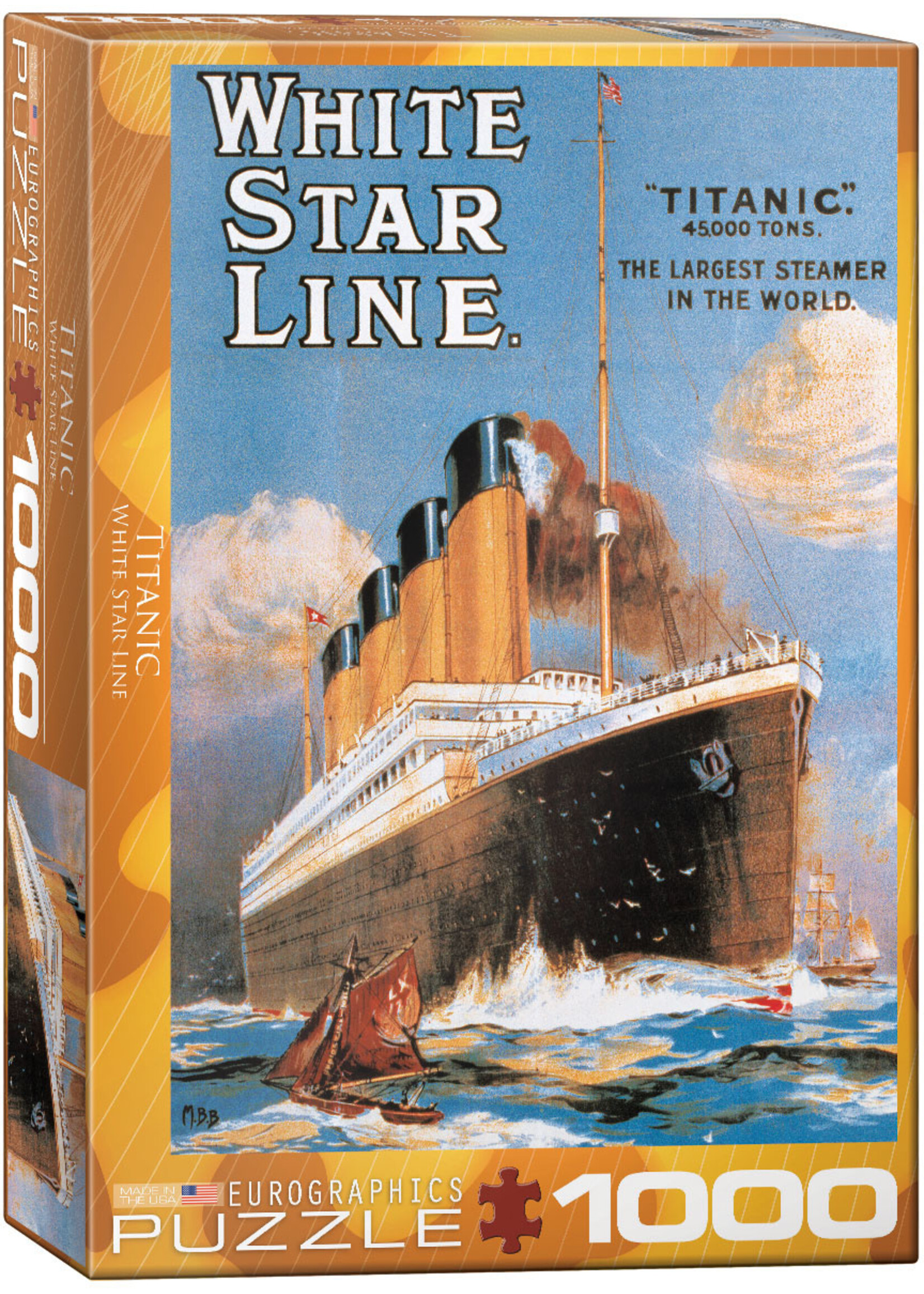 Eurographics "Titanic White Star Line" 1000 Piece Puzzle