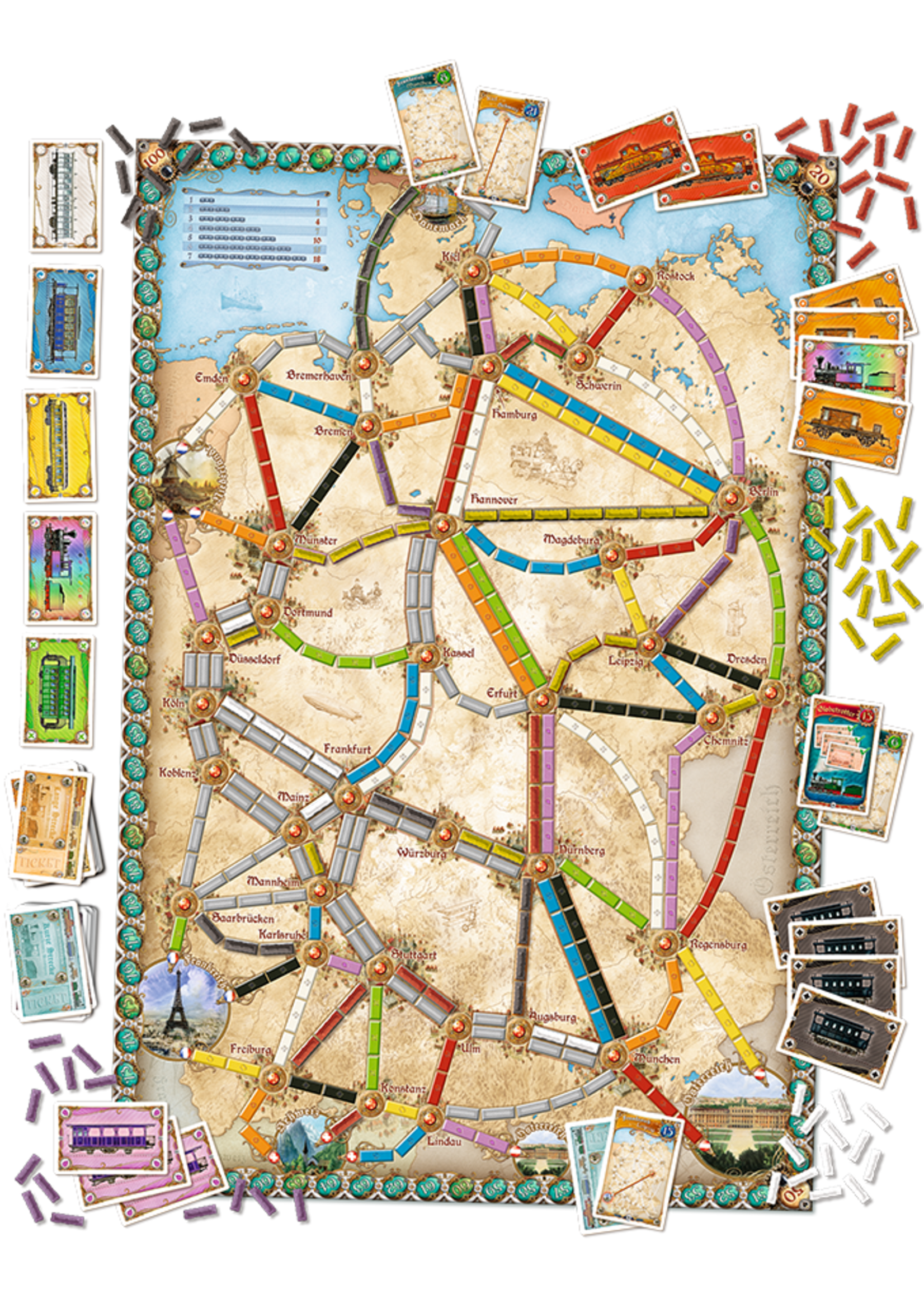 Days Of Wonder Ticket To Ride United Kingdom Map Col 5 Board Game : Target