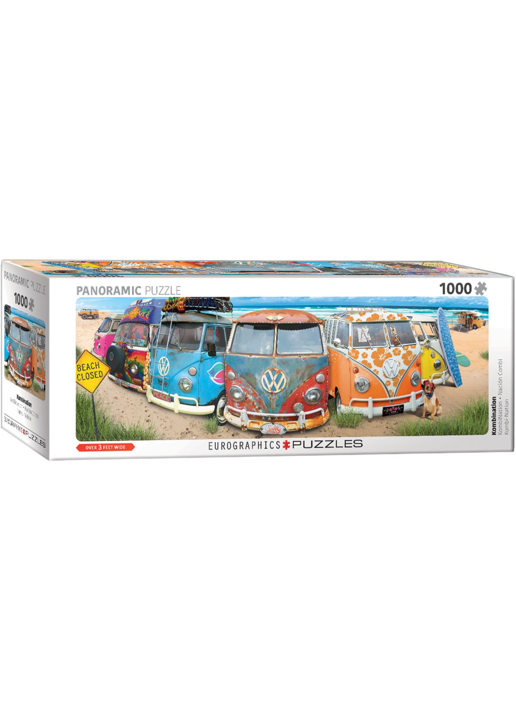 Eurographics "VW Bus - KombiNation" 1000 Piece Panoramic Puzzle