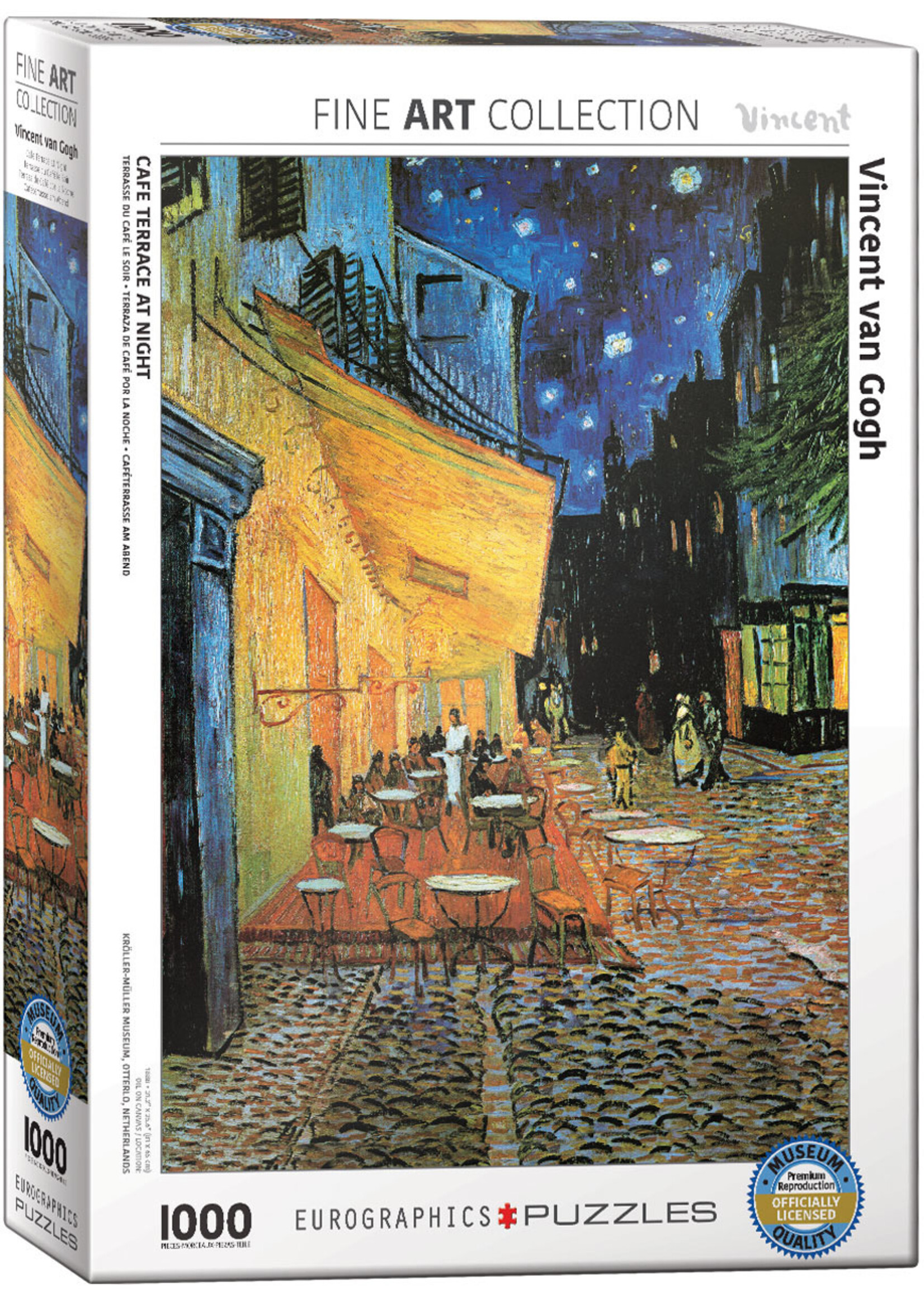 Eurographics "Cafe Terrace at Night" 1000 Piece Puzzle