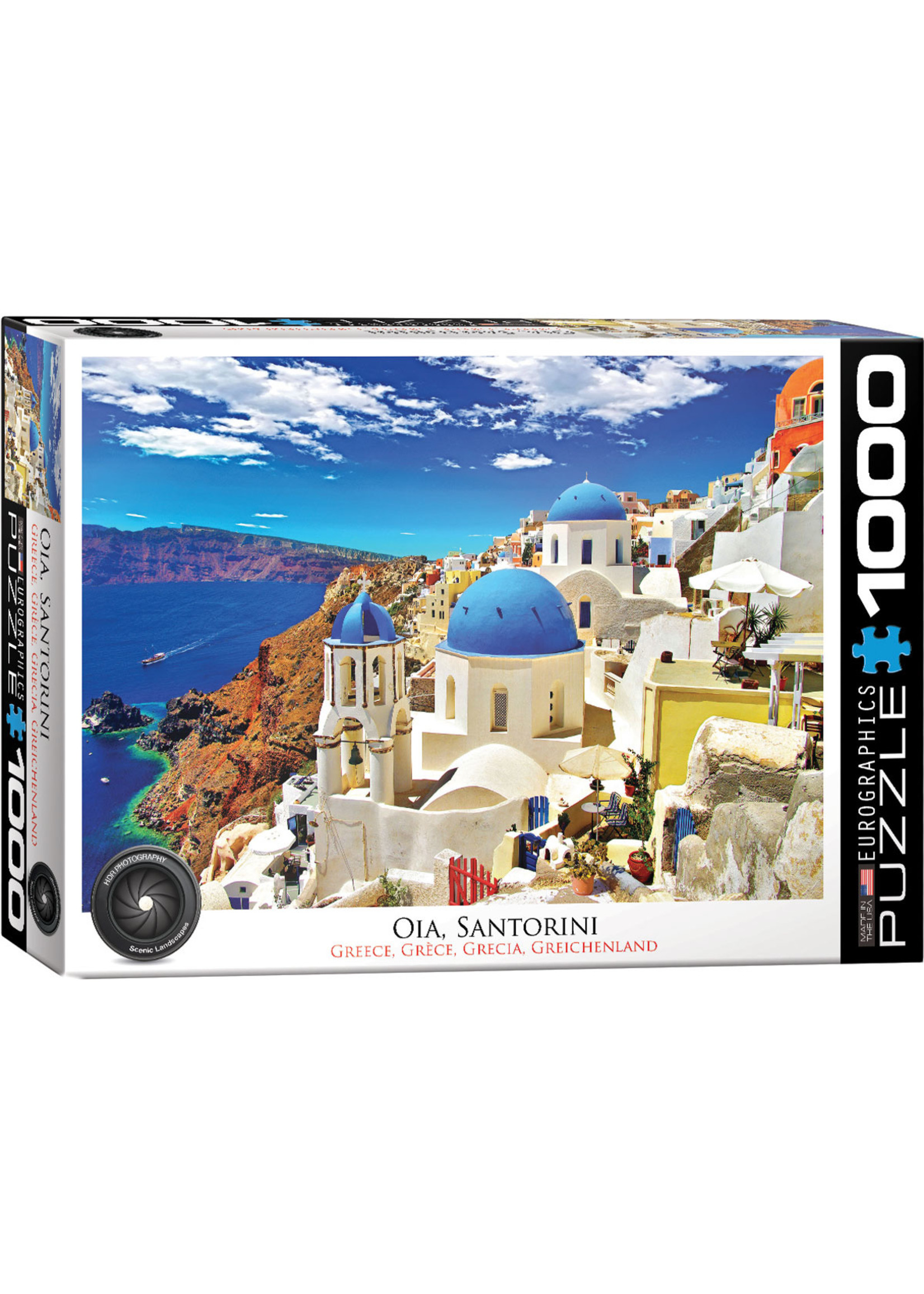 Eurographics "Oia, Santorini" 1000 Piece Puzzle