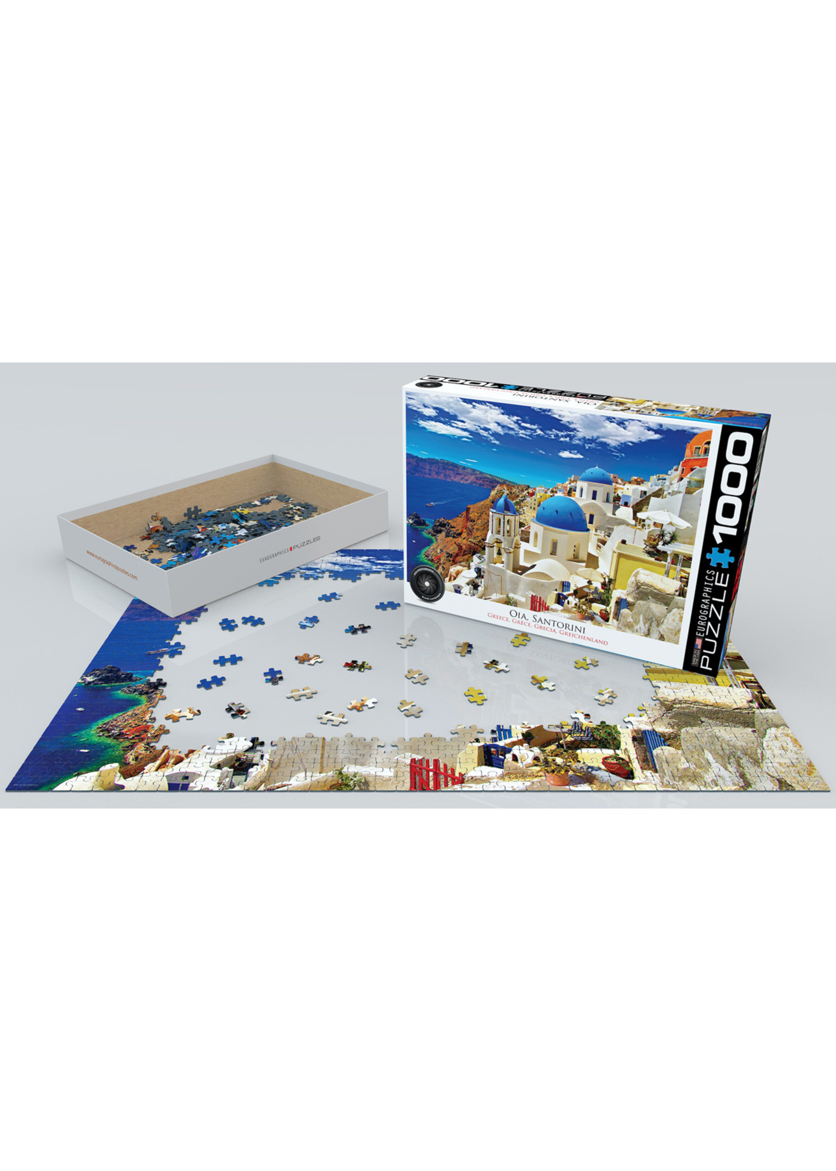 Eurographics "Oia, Santorini" 1000 Piece Puzzle