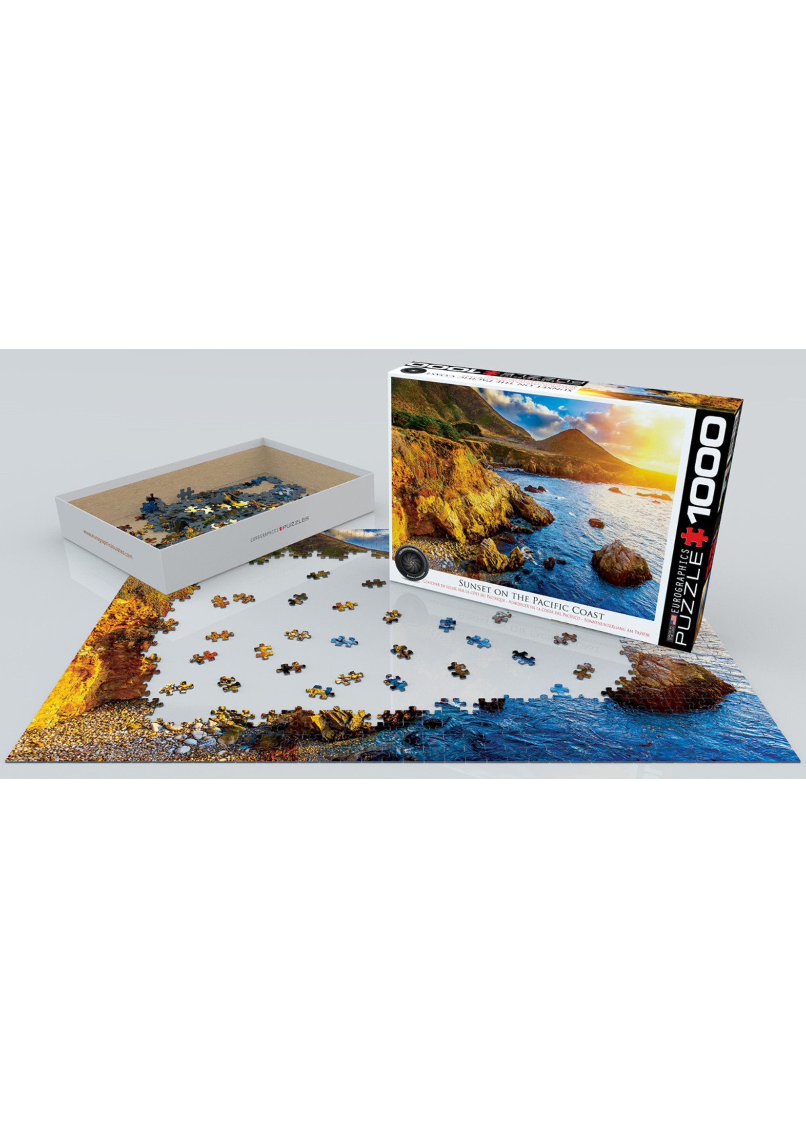 Eurographics "Sunset on the Pacific Coast" 1000 Piece Puzzle