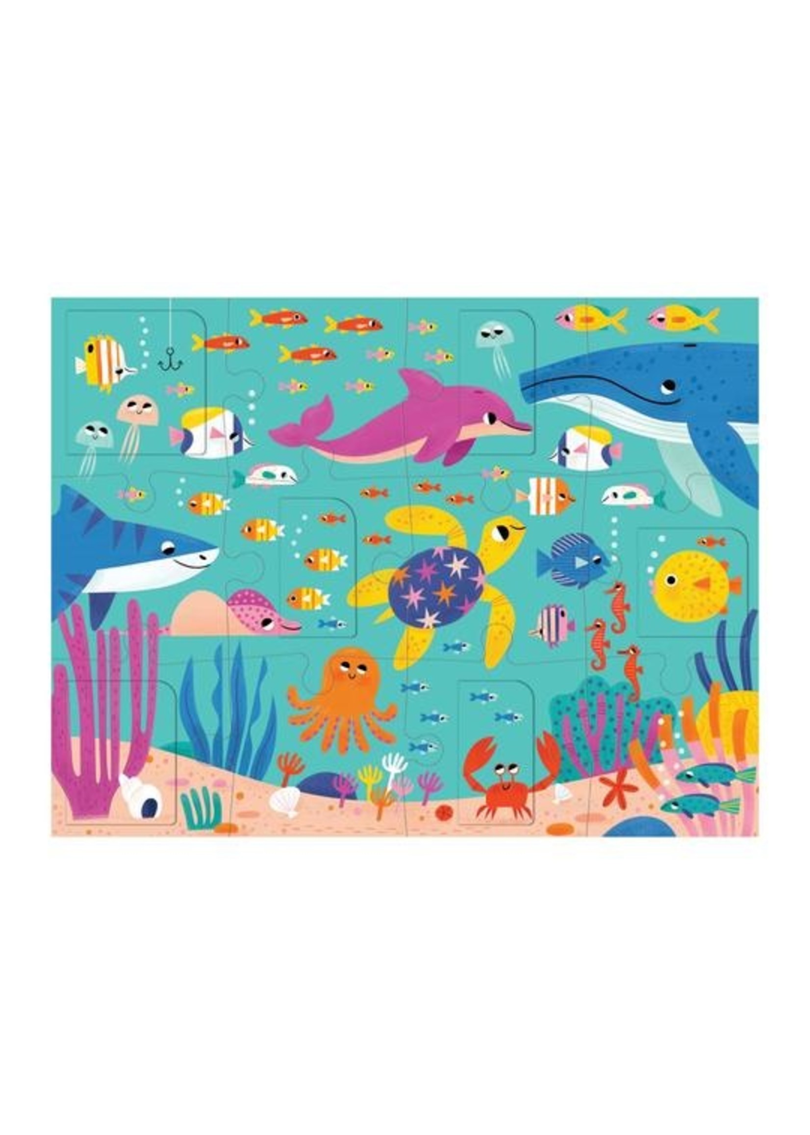 Mudpuppy "Ocean Party" Lift-the-Flap 12 Piece Puzzle