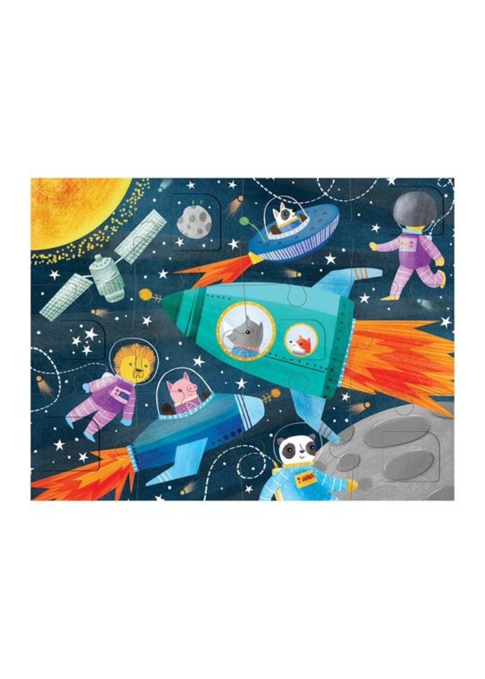 Mudpuppy "Blast Off!" Lift-the-Flap 12 Piece Puzzle