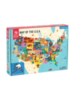 Mudpuppy "Map of the USA" 70 Piece Puzzle