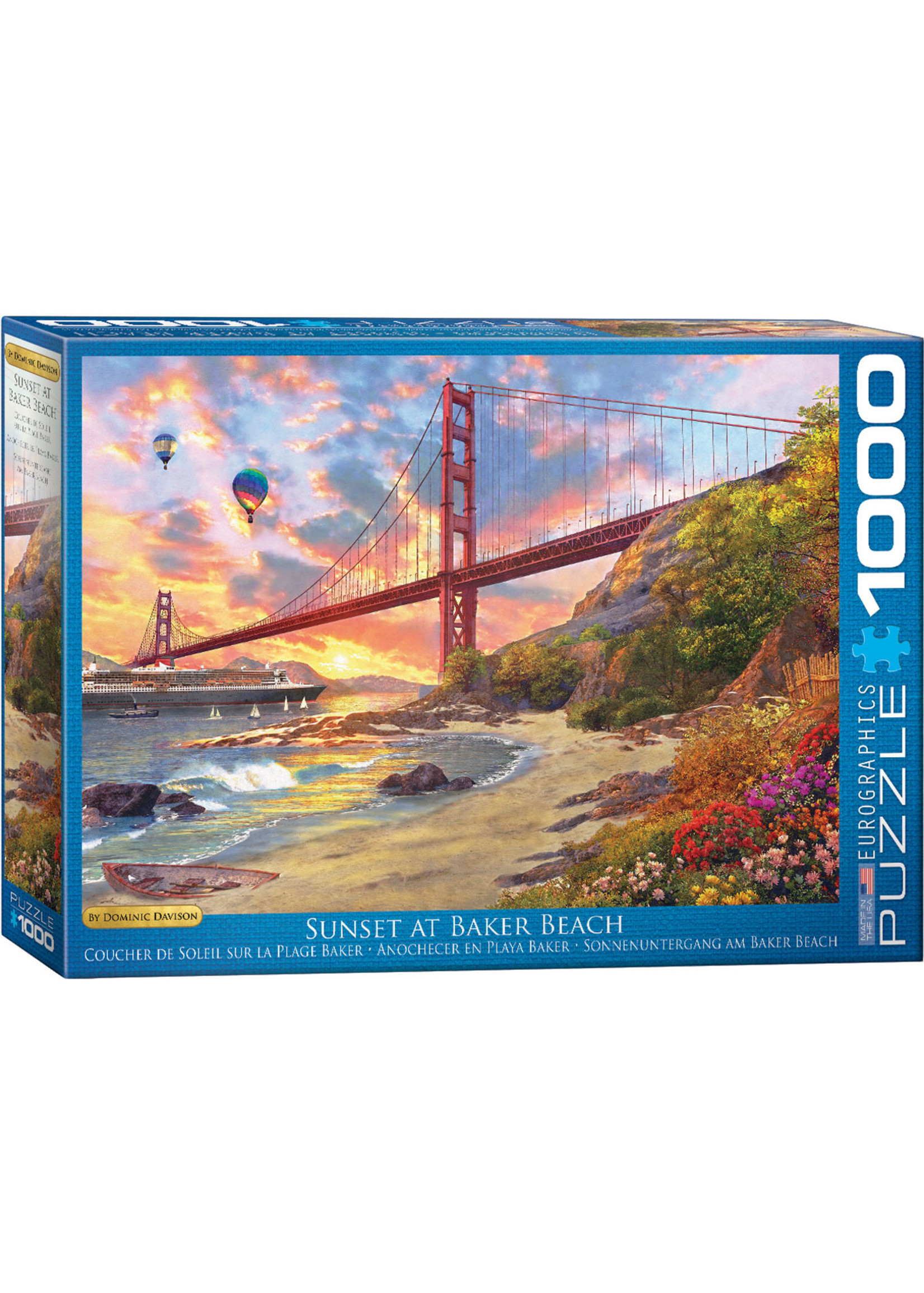 Eurographics "Sunset at Baker Beach" 1000 Piece Puzzle