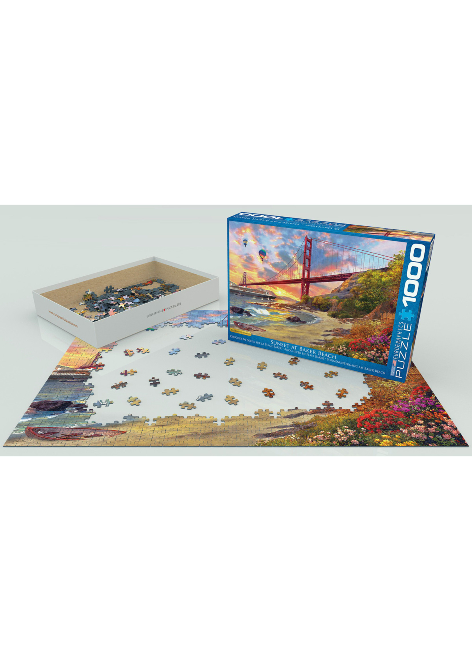 Eurographics "Sunset at Baker Beach" 1000 Piece Puzzle